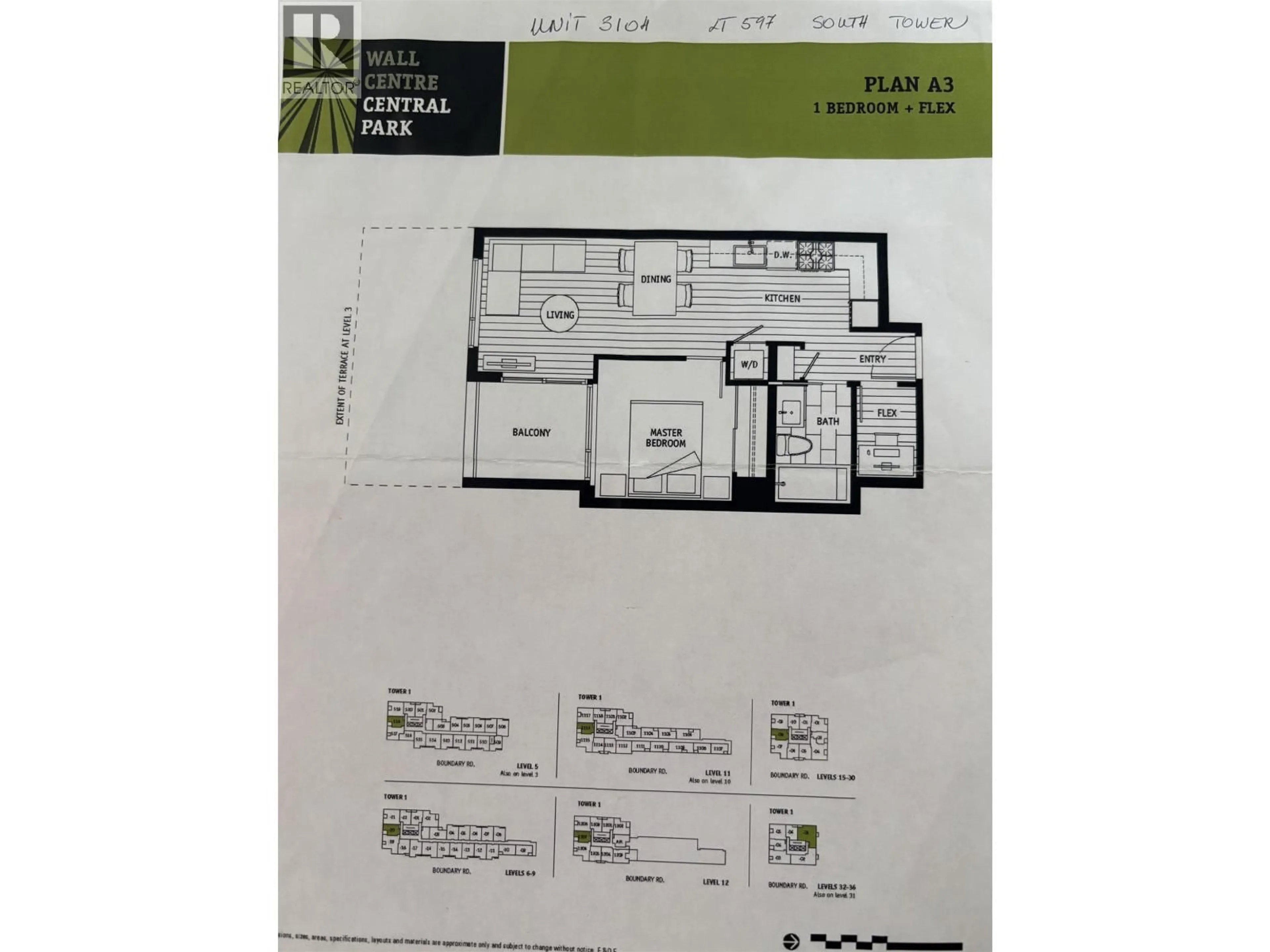 Floor plan for 3104 - 5665 BOUNDARY ROAD, Vancouver British Columbia V5R0E4