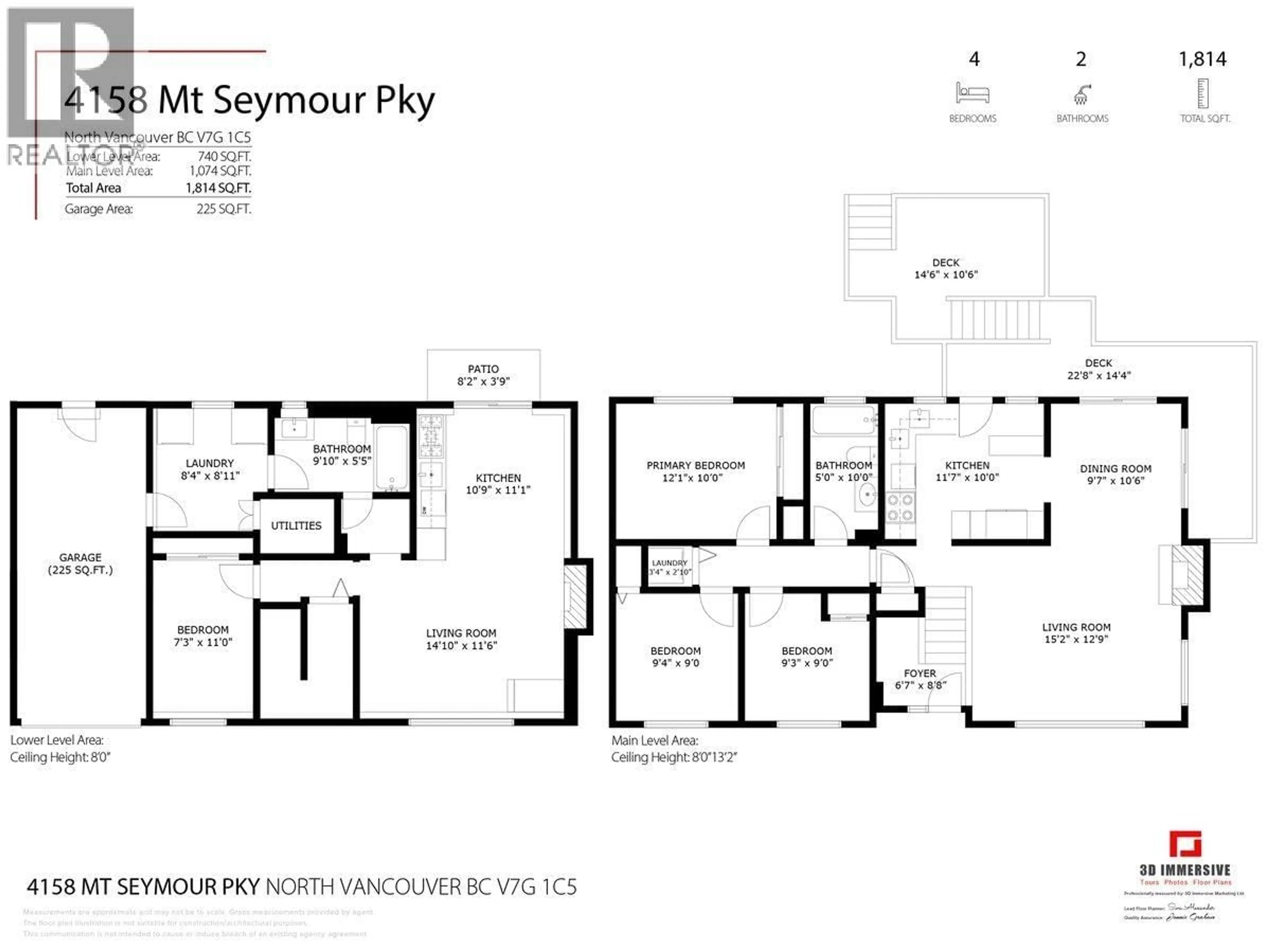 Floor plan for 4158 MT SEYMOUR PARKWAY, North Vancouver British Columbia V7G1C5