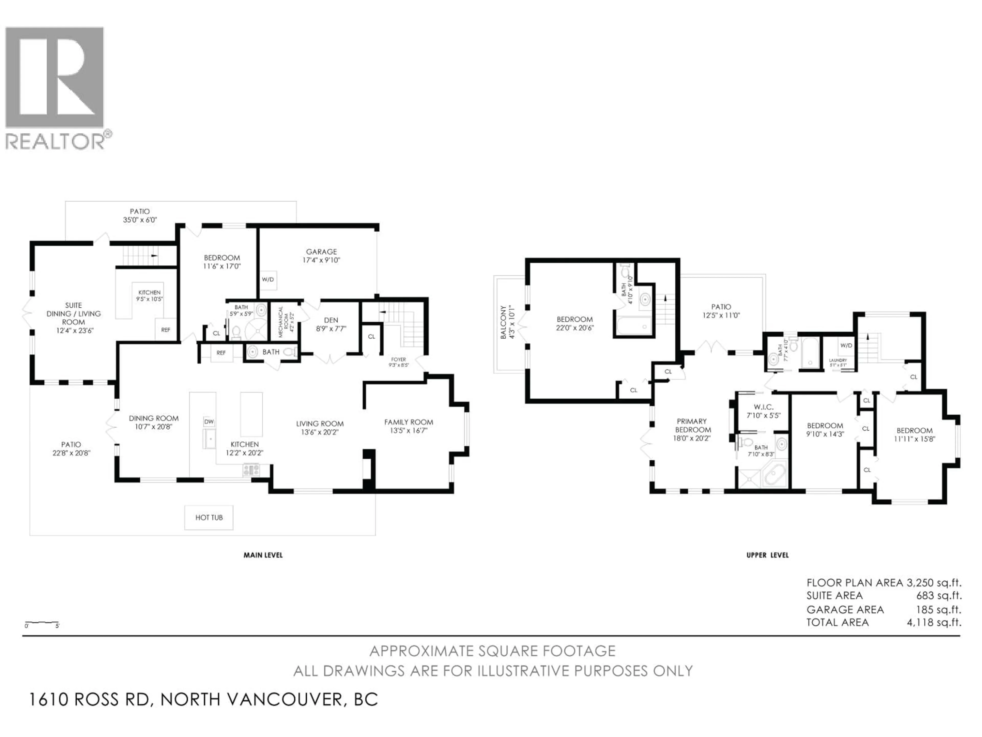 Floor plan for 1610 ROSS ROAD, North Vancouver British Columbia V7J1V4