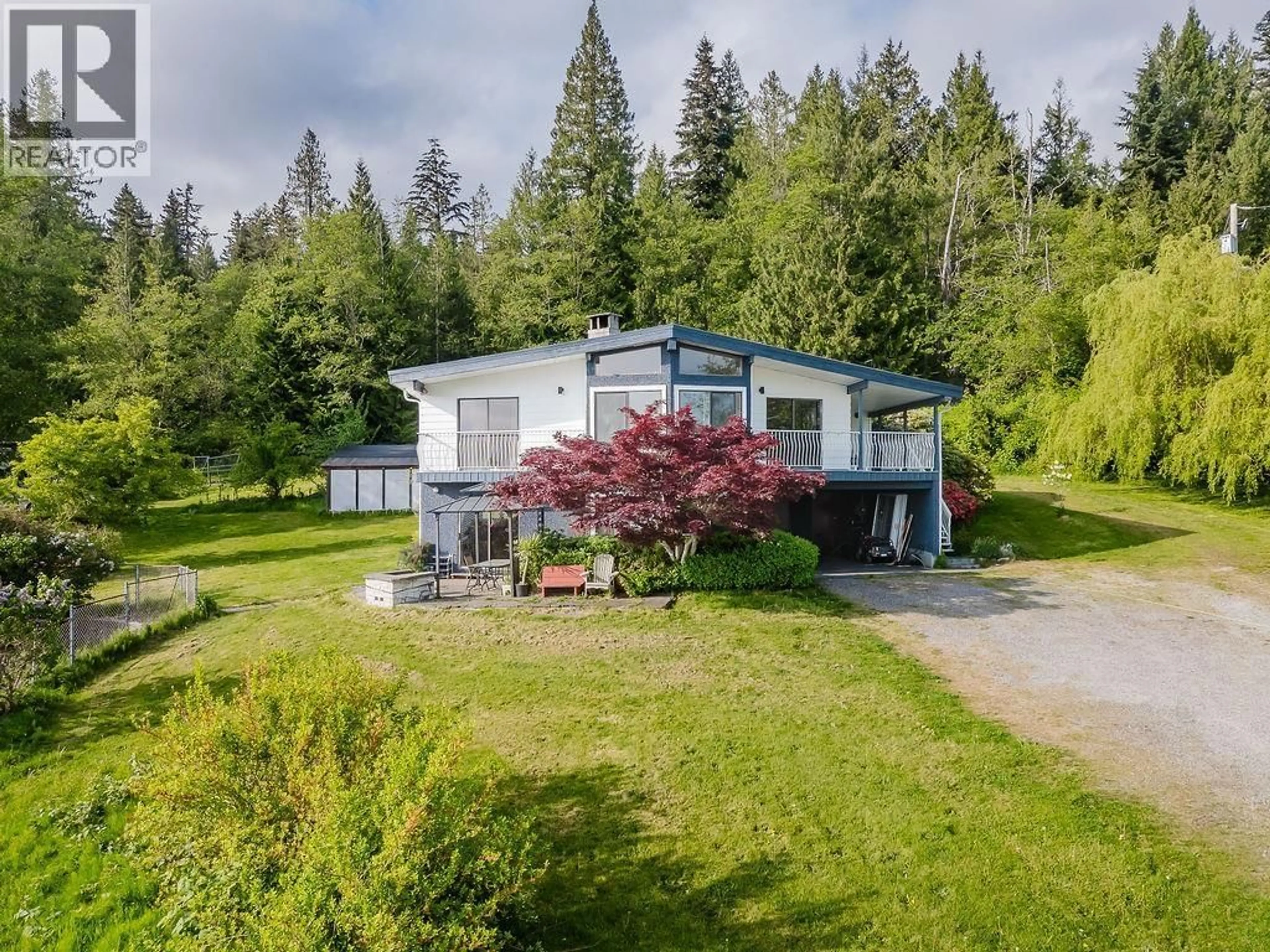 A pic from outside/outdoor area/front of a property/back of a property/a pic from drone, unknown for 1972 RANCH ROAD, Roberts Creek British Columbia V0N2W5
