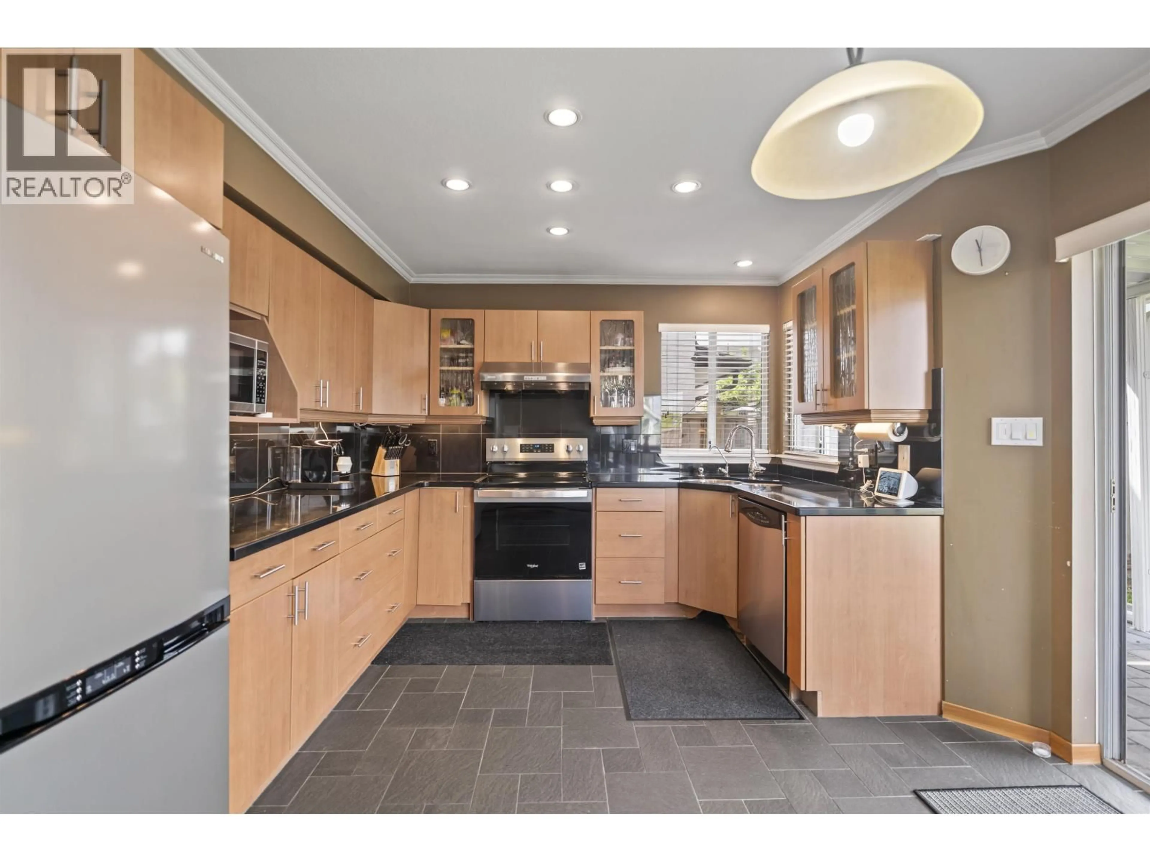Contemporary kitchen, ceramic/tile floor for 5111 TURNER STREET, Richmond British Columbia V6V2P8