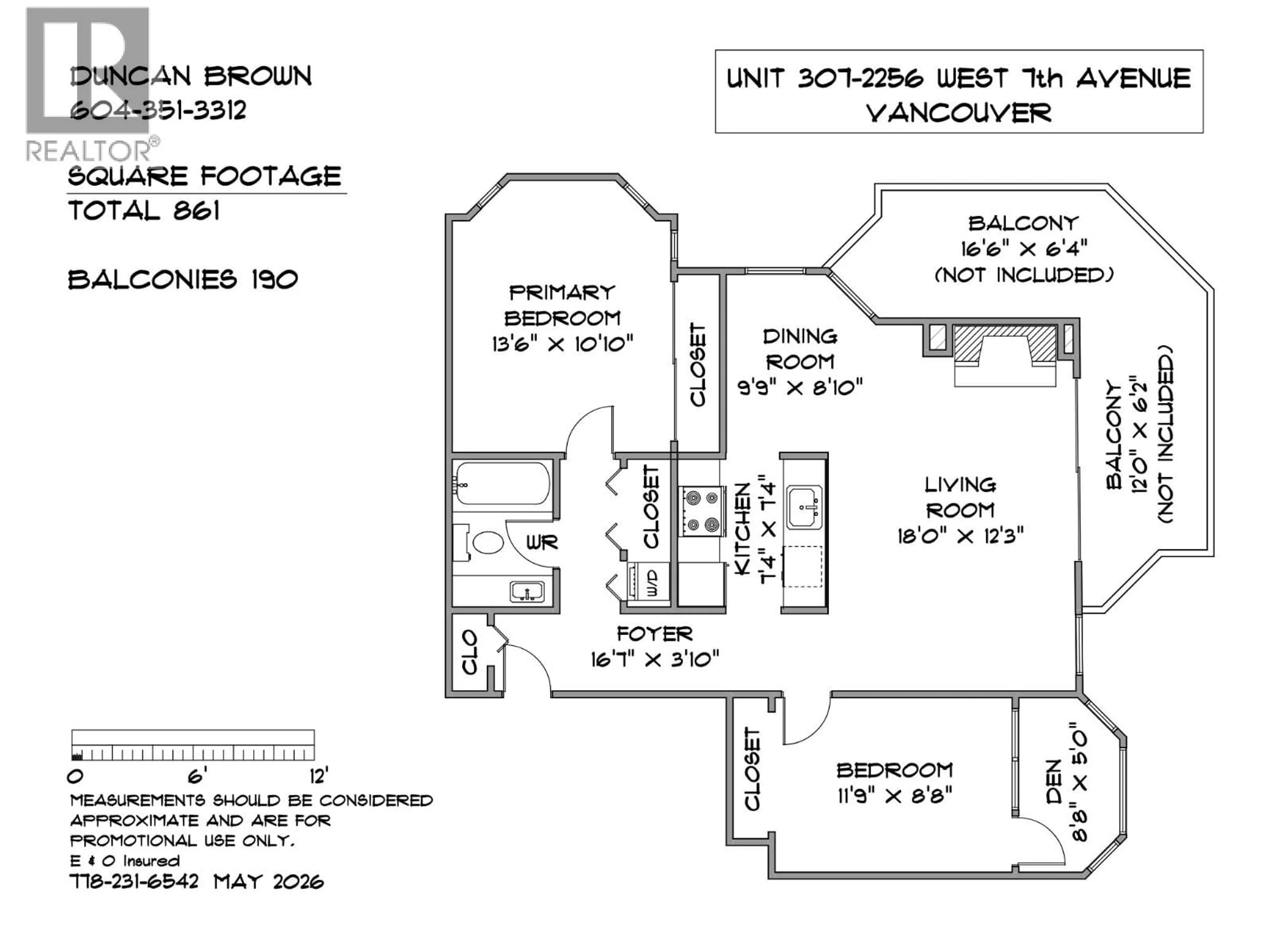 Floor plan for 307 - 2256 7TH AVENUE, Vancouver British Columbia V6K1Y2