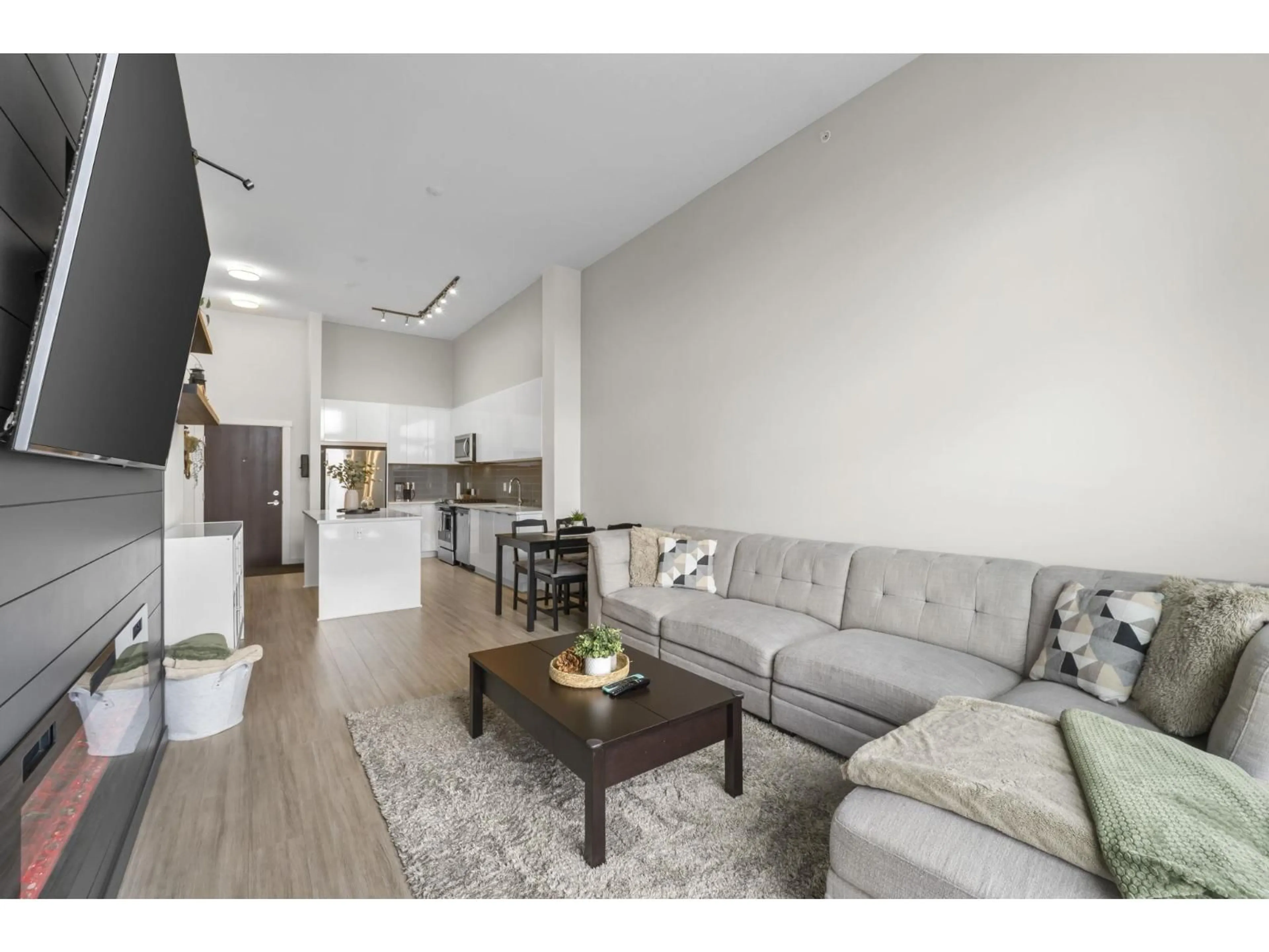 Living room with furniture, unknown for D413 - 8150 207 STREET, Langley British Columbia V2Y4J5