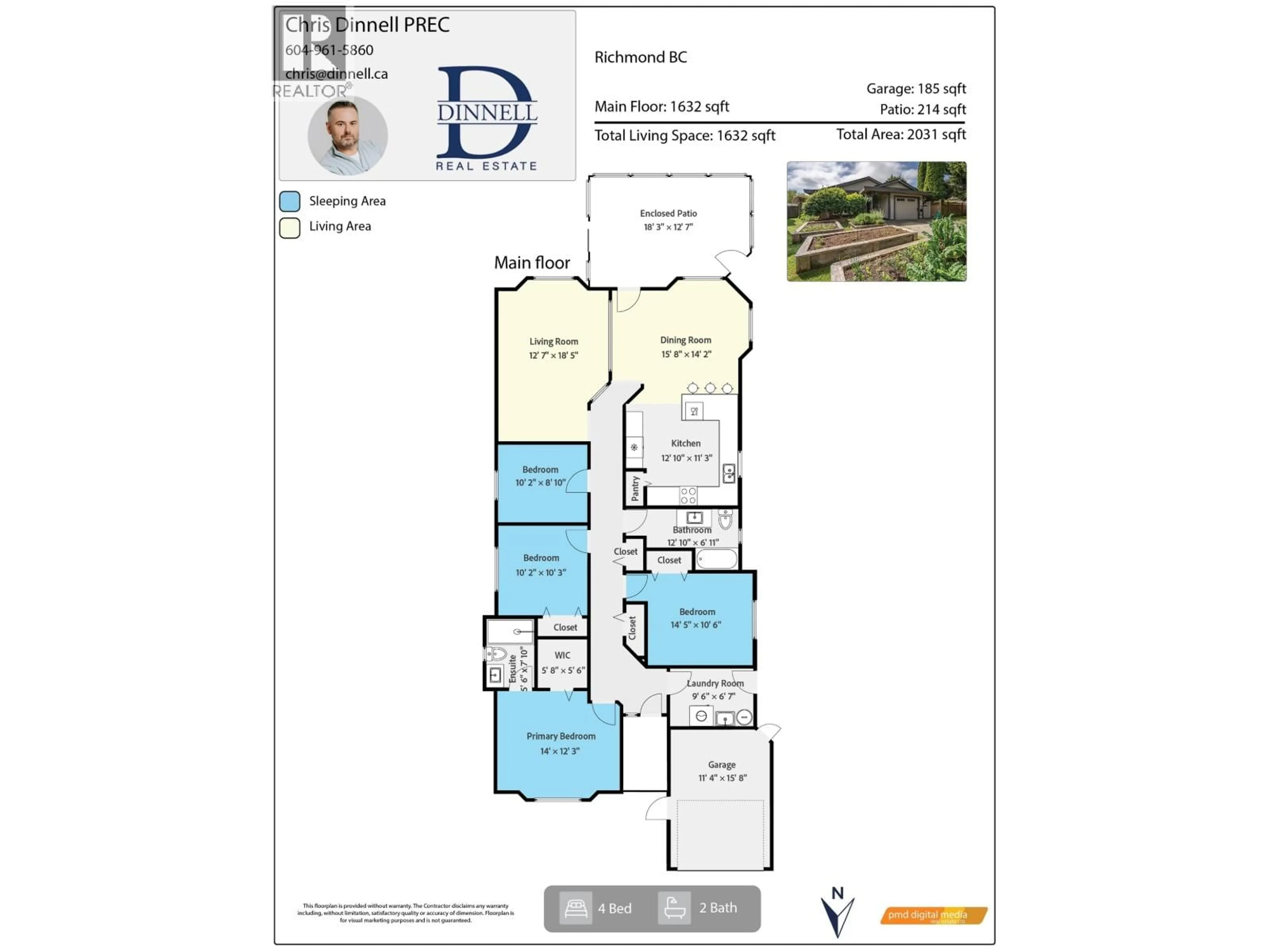 Floor plan for 10350 HOLLYBANK DRIVE, Richmond British Columbia V7E4S5