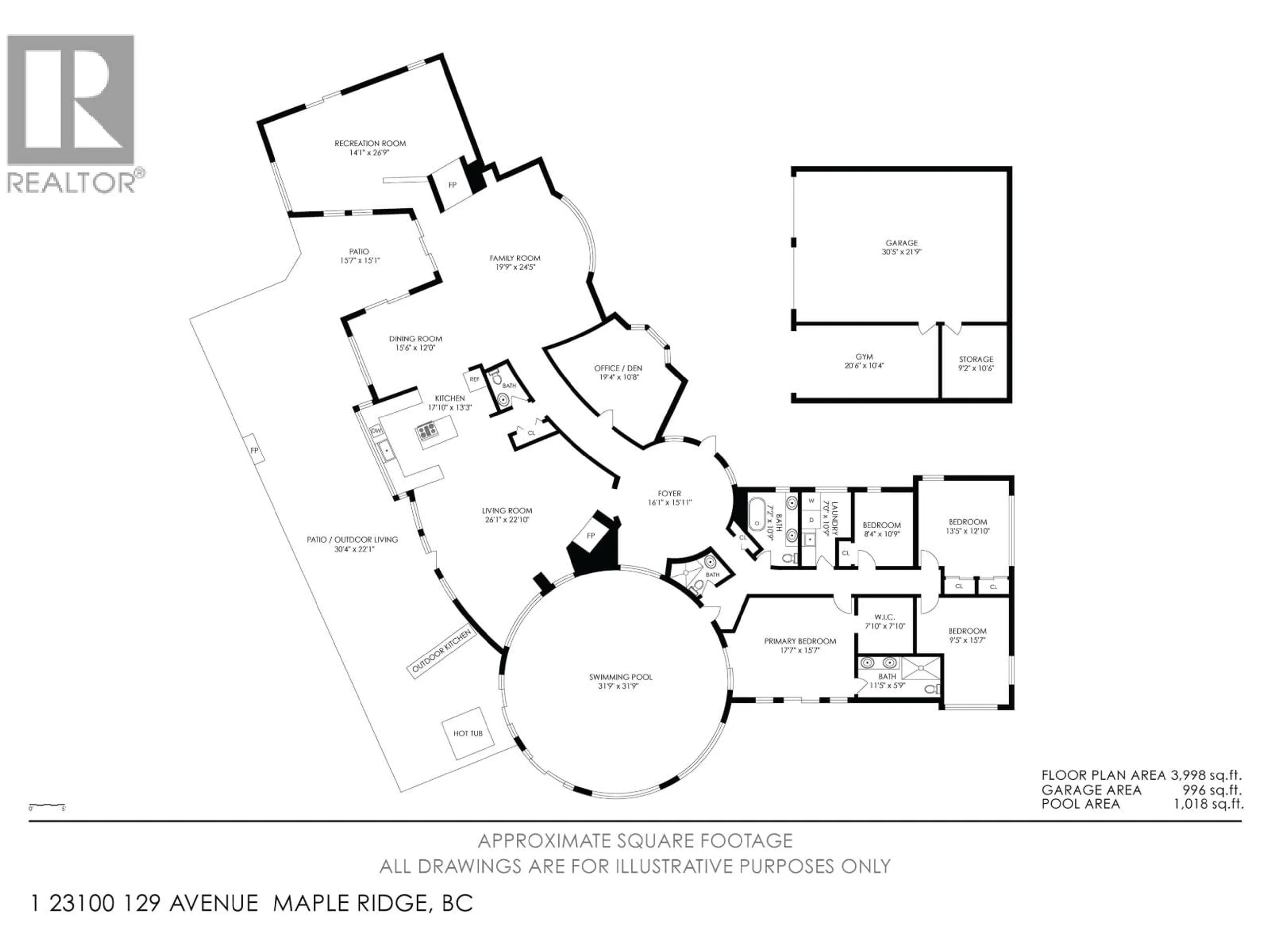 Floor plan for 1 - 23100 129 AVENUE, Maple Ridge British Columbia V2X0M5