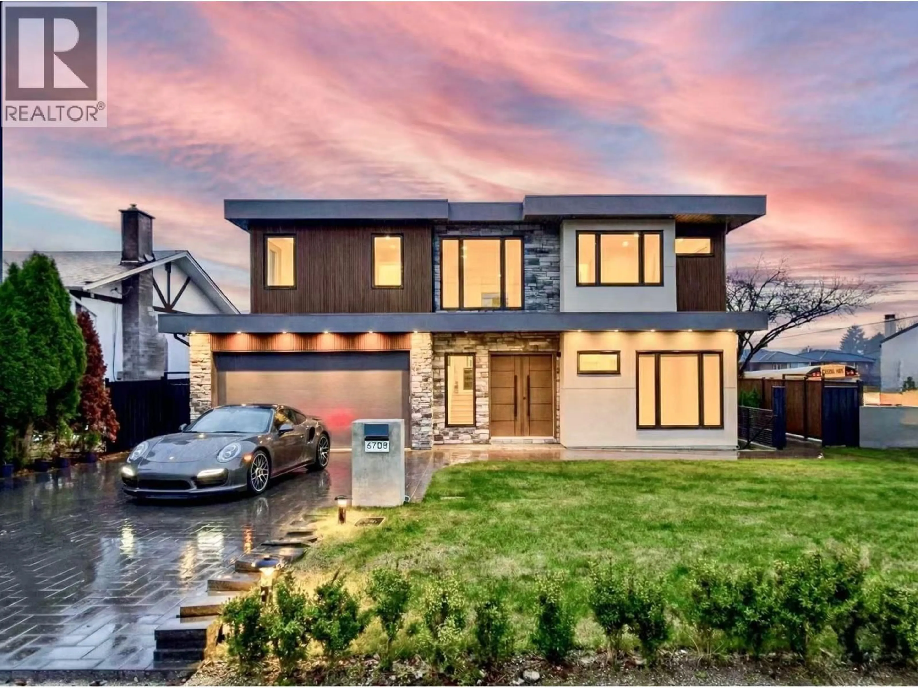 Home with brick exterior material, street for 6708 WINCH STREET, Burnaby British Columbia V5B4K2