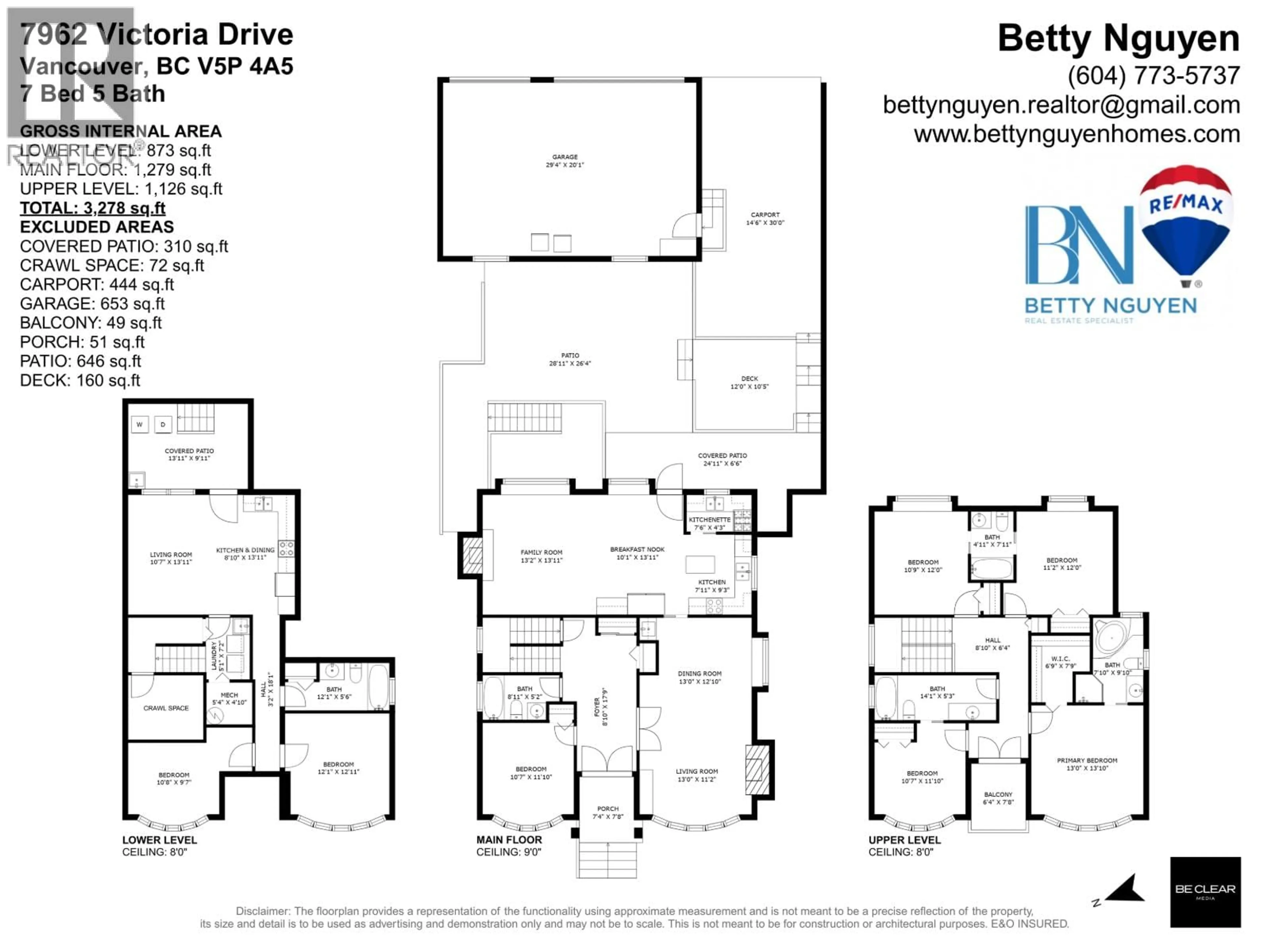 Floor plan for 7962 VICTORIA DRIVE, Vancouver British Columbia V5P4A5
