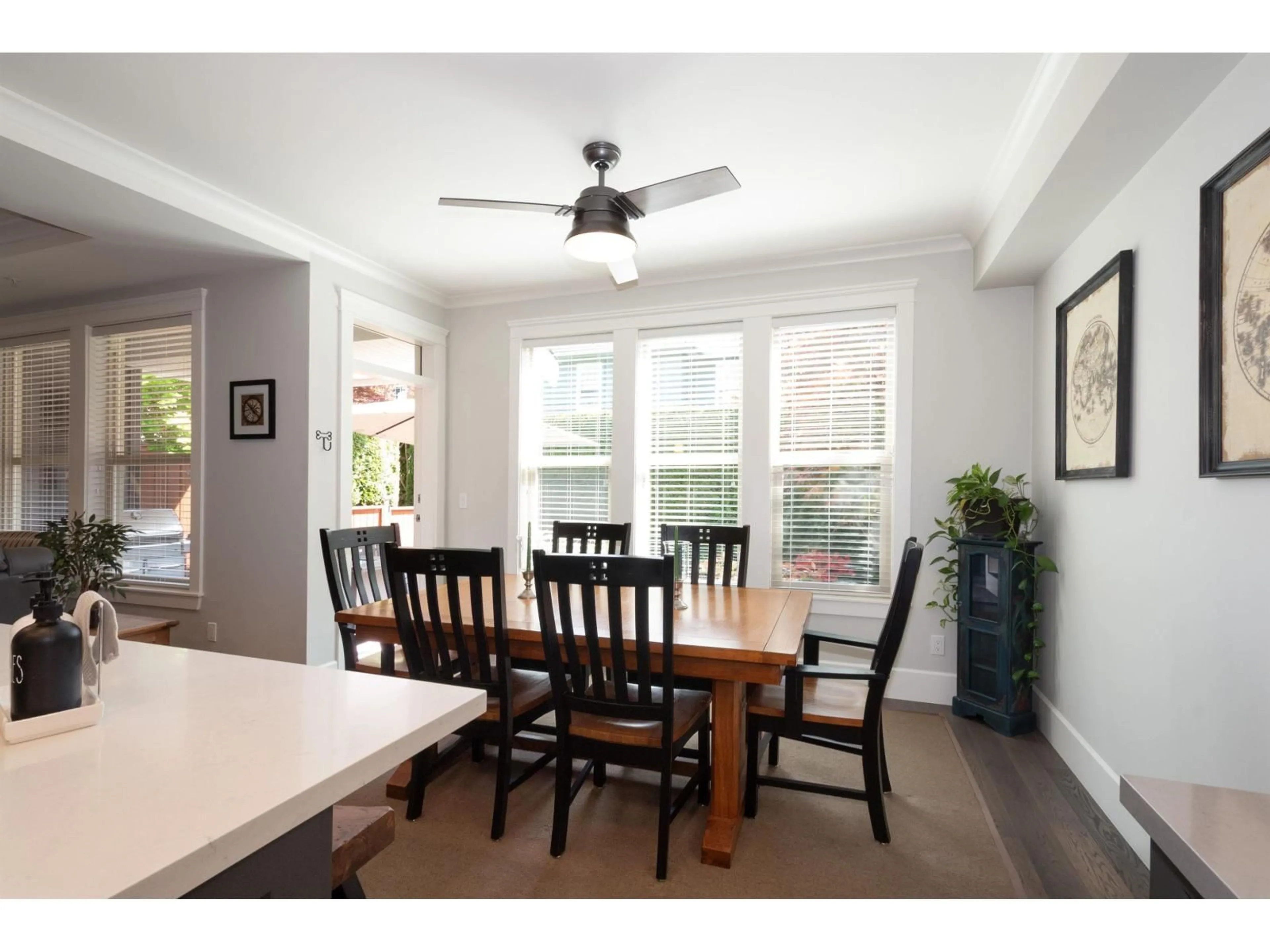 Dining room, wood/laminate floor for 24 - 9235 MCBRIDE STREET, Langley British Columbia V1N2S5