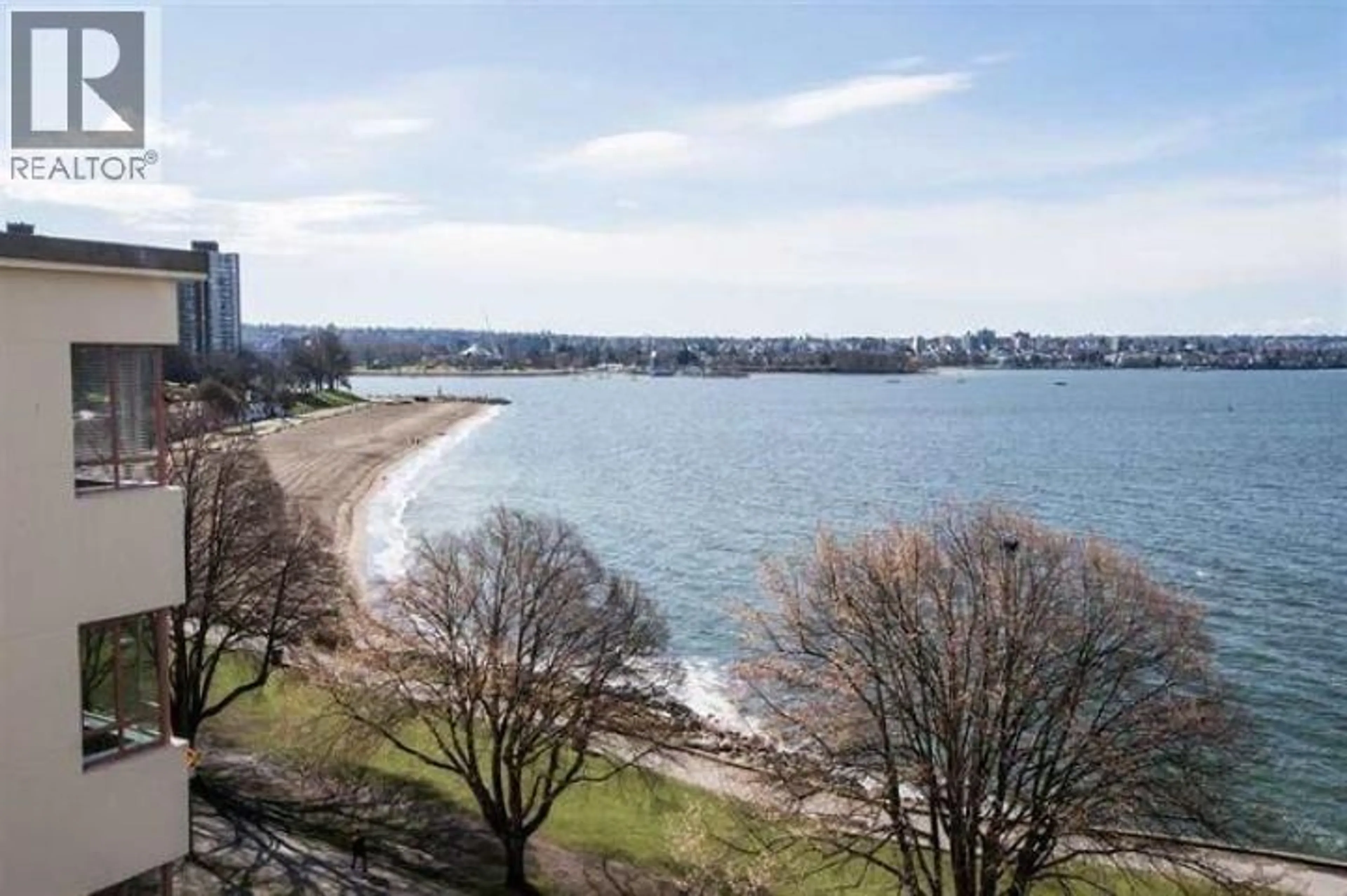 A pic from outside/outdoor area/front of a property/back of a property/a pic from drone, water/lake/river/ocean view for 503 - 1995 BEACH AVENUE, Vancouver British Columbia V6G2Y3
