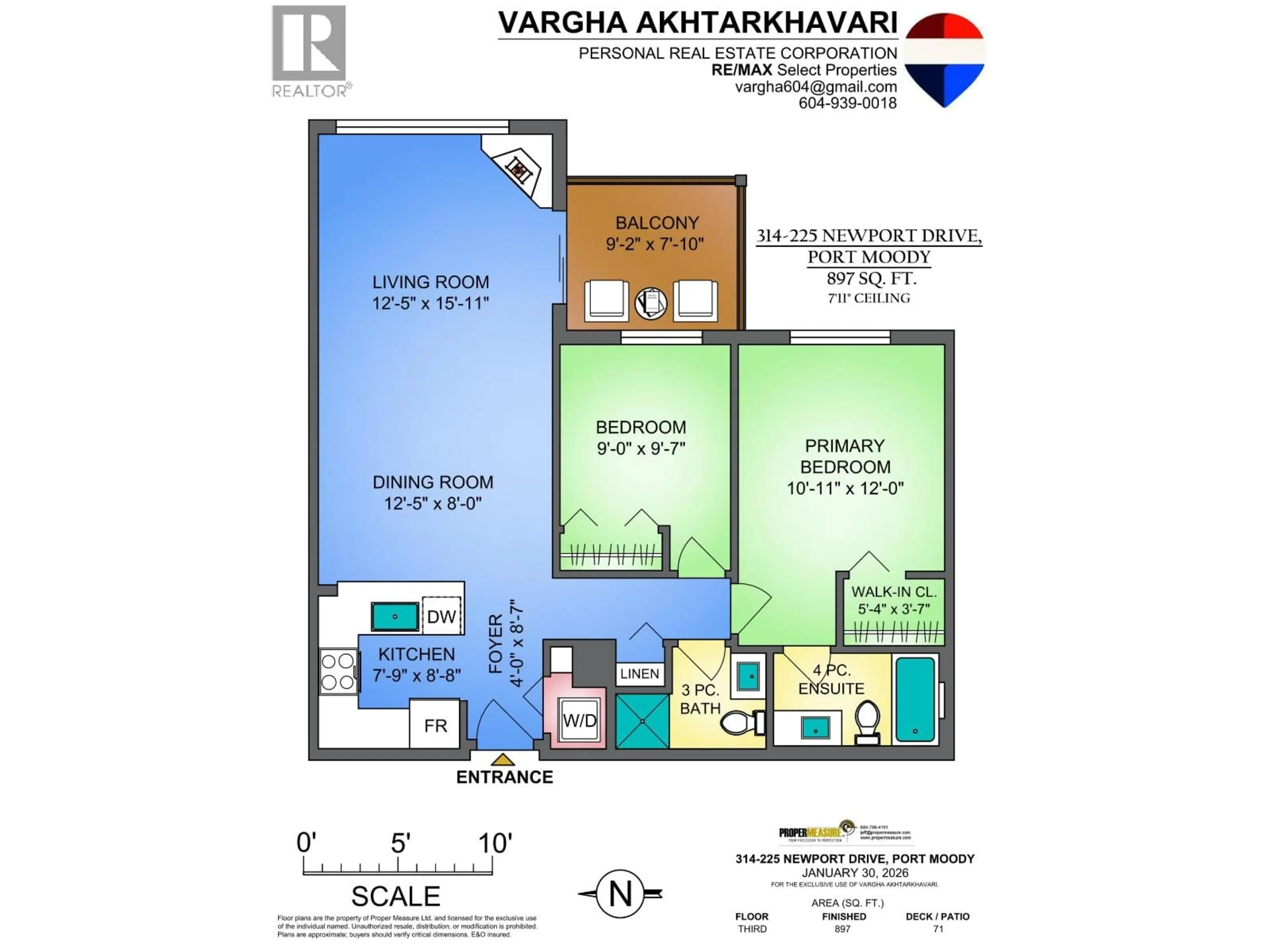 Floor plan for 314 - 225 NEWPORT DRIVE, Port Moody British Columbia V3H5C9