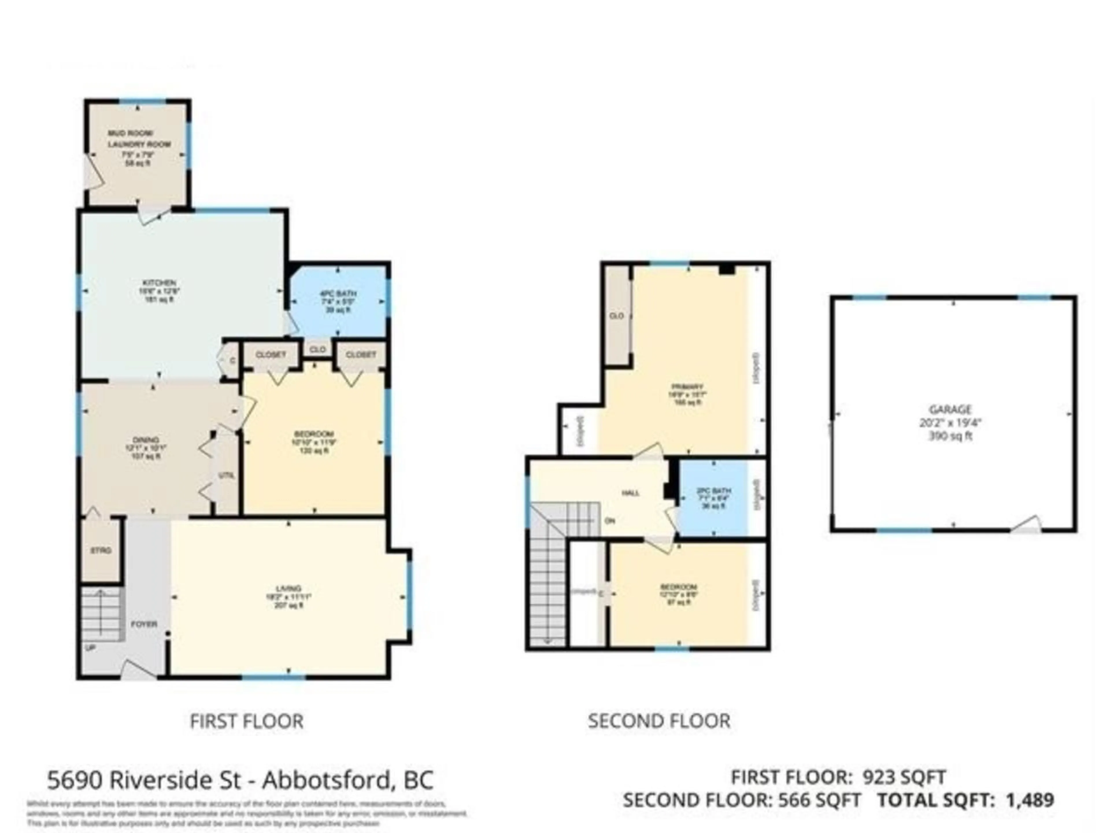 Floor plan for 5690 RIVERSIDE STREET, Abbotsford British Columbia V4X1T4