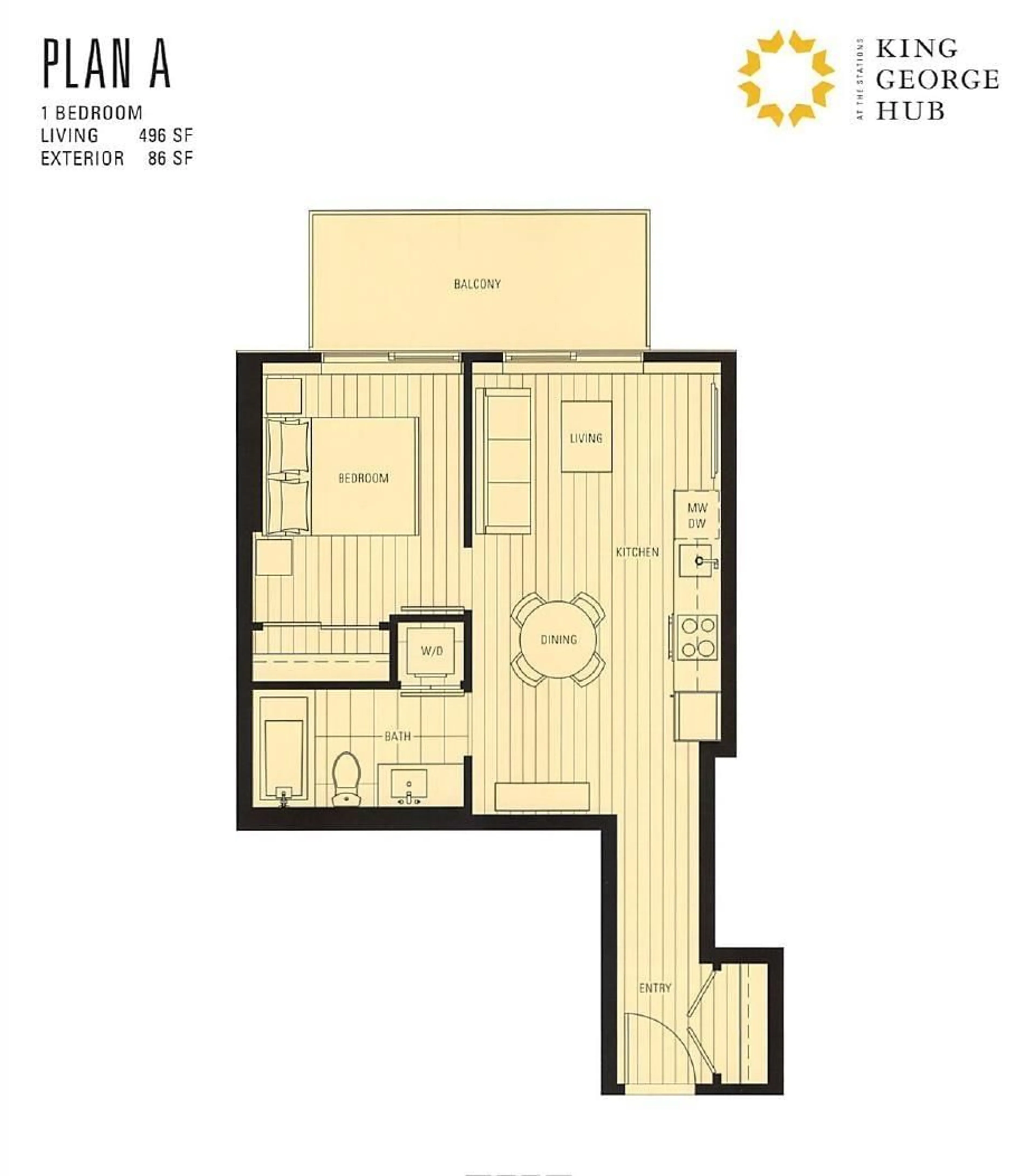 Floor plan for 1101 - 13615 FRASER HIGHWAY, Surrey British Columbia V3T0P7