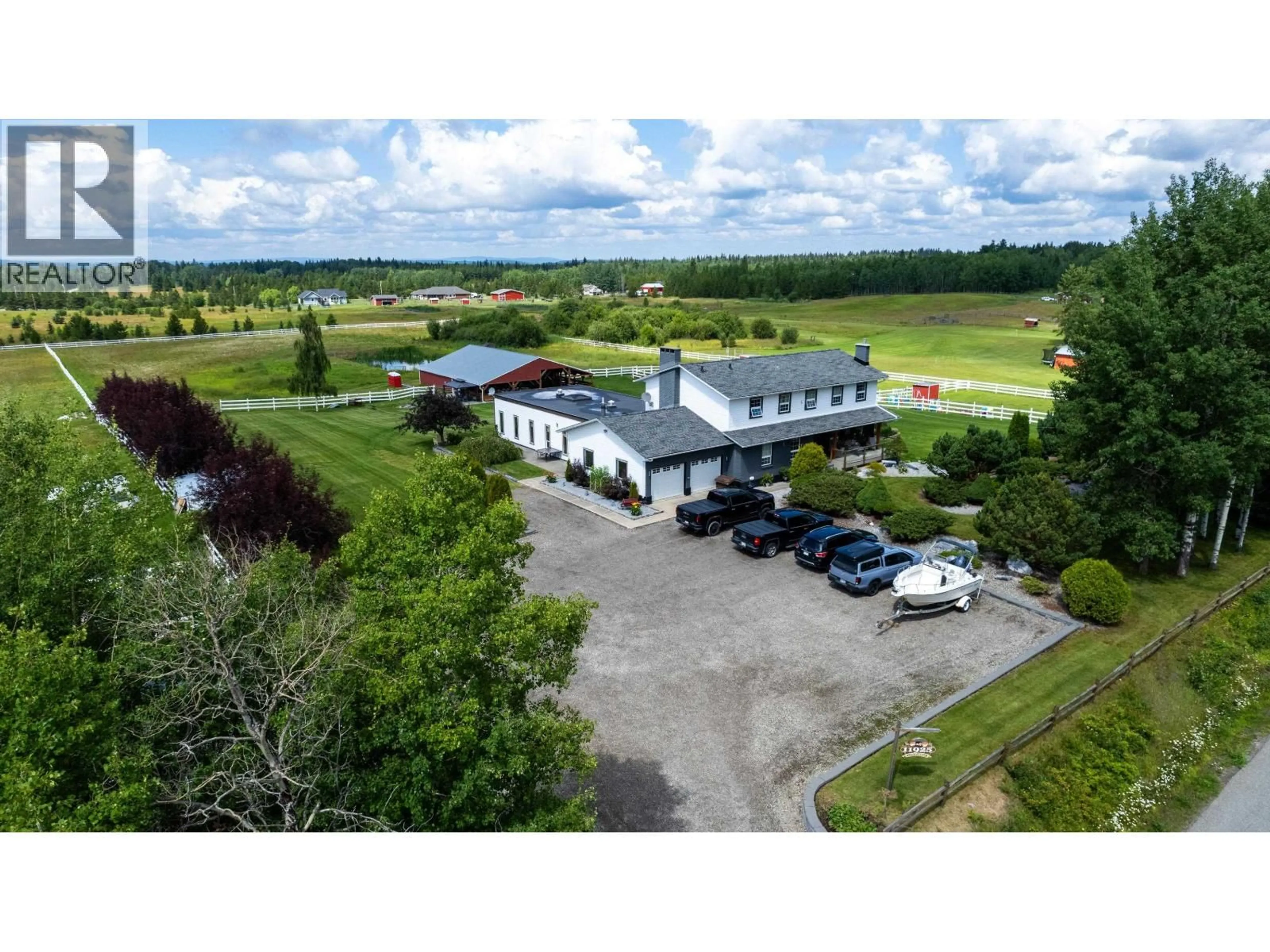 A pic from outside/outdoor area/front of a property/back of a property/a pic from drone, building for 11925 BEAVERLY ROAD, Prince George British Columbia V2N5A7