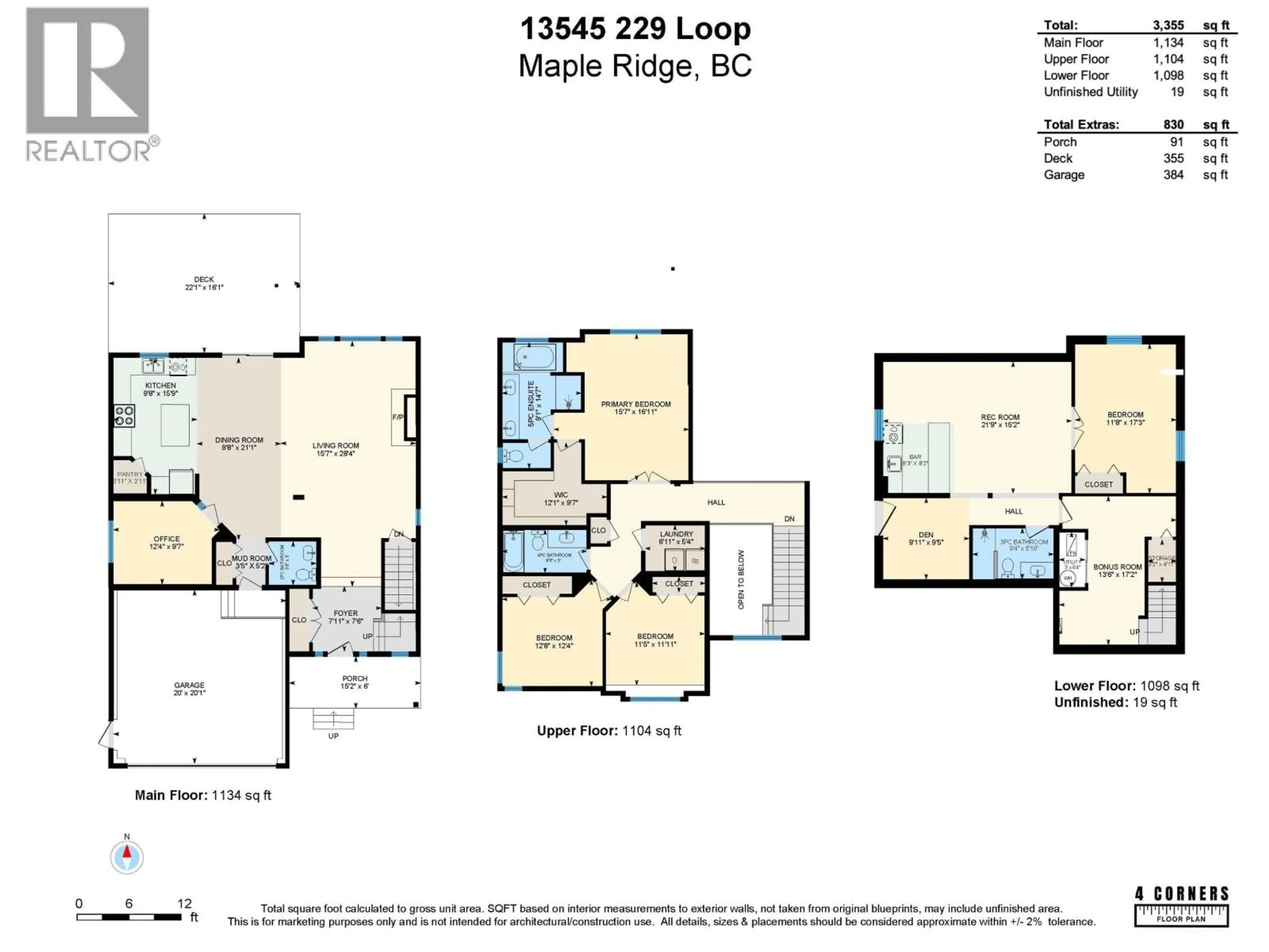 Floor plan for 13545 229 LOOP, Maple Ridge British Columbia V4R0E5