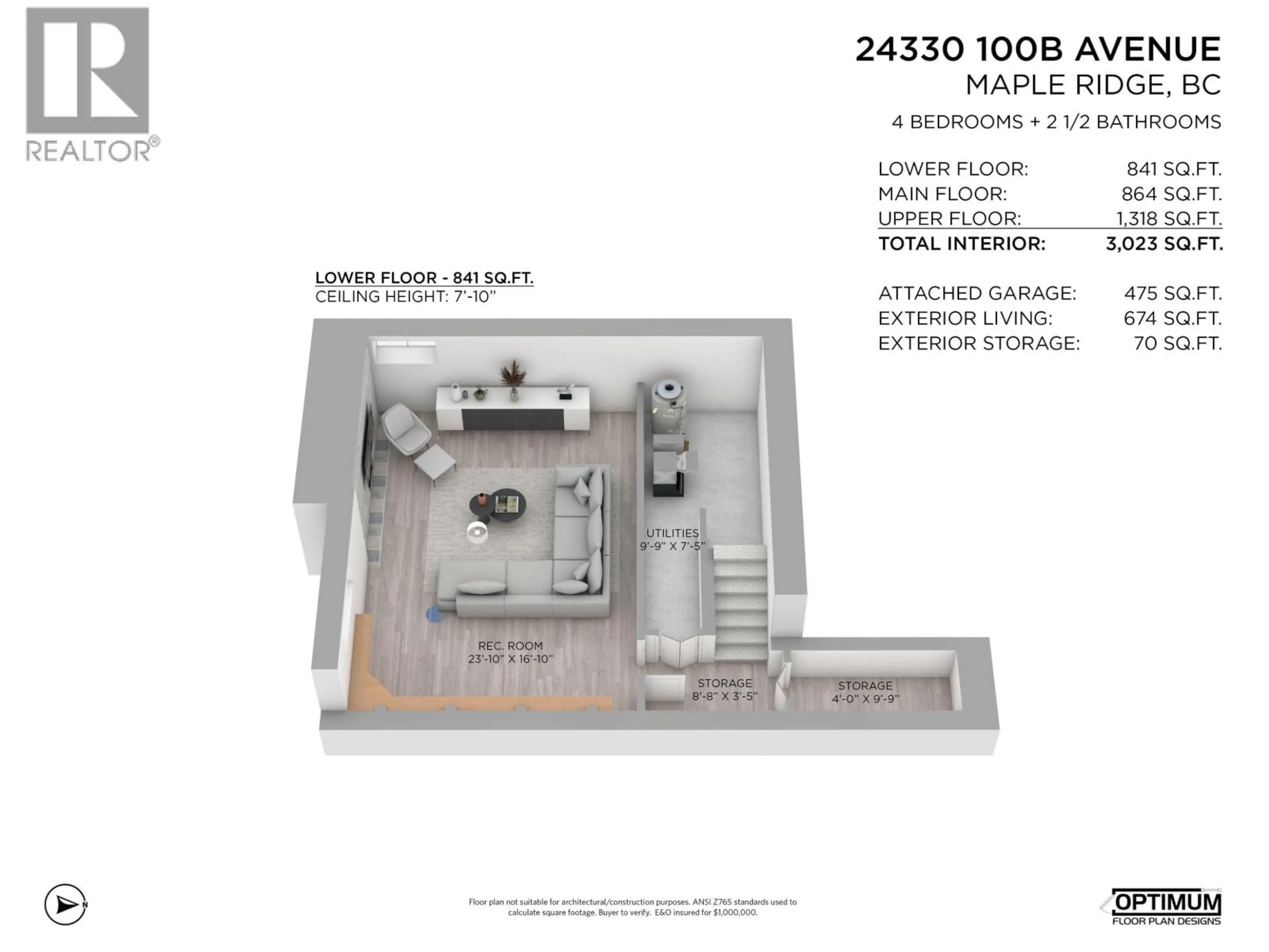 Floor plan for 24330 100B AVENUE, Maple Ridge British Columbia V2W1X3
