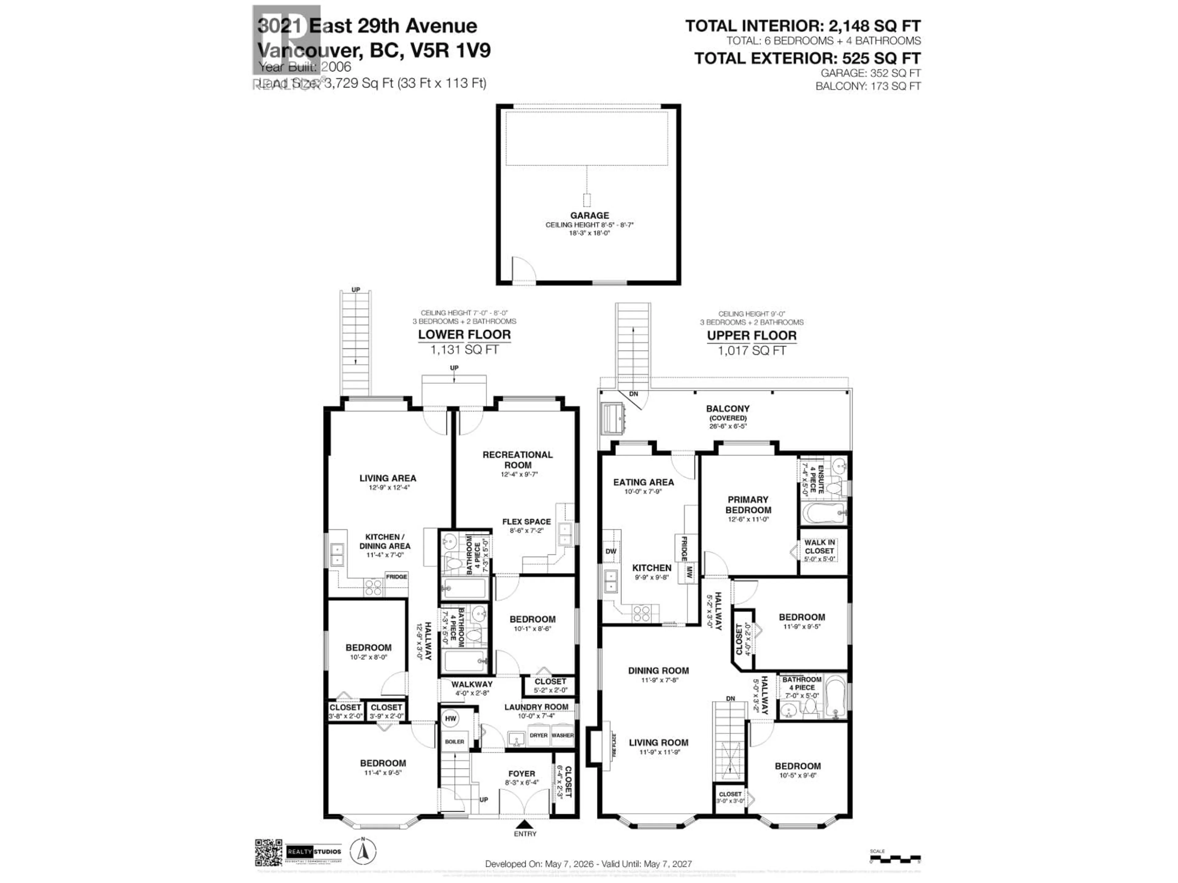 Floor plan for 3021 29TH AVENUE, Vancouver British Columbia V5R1V9