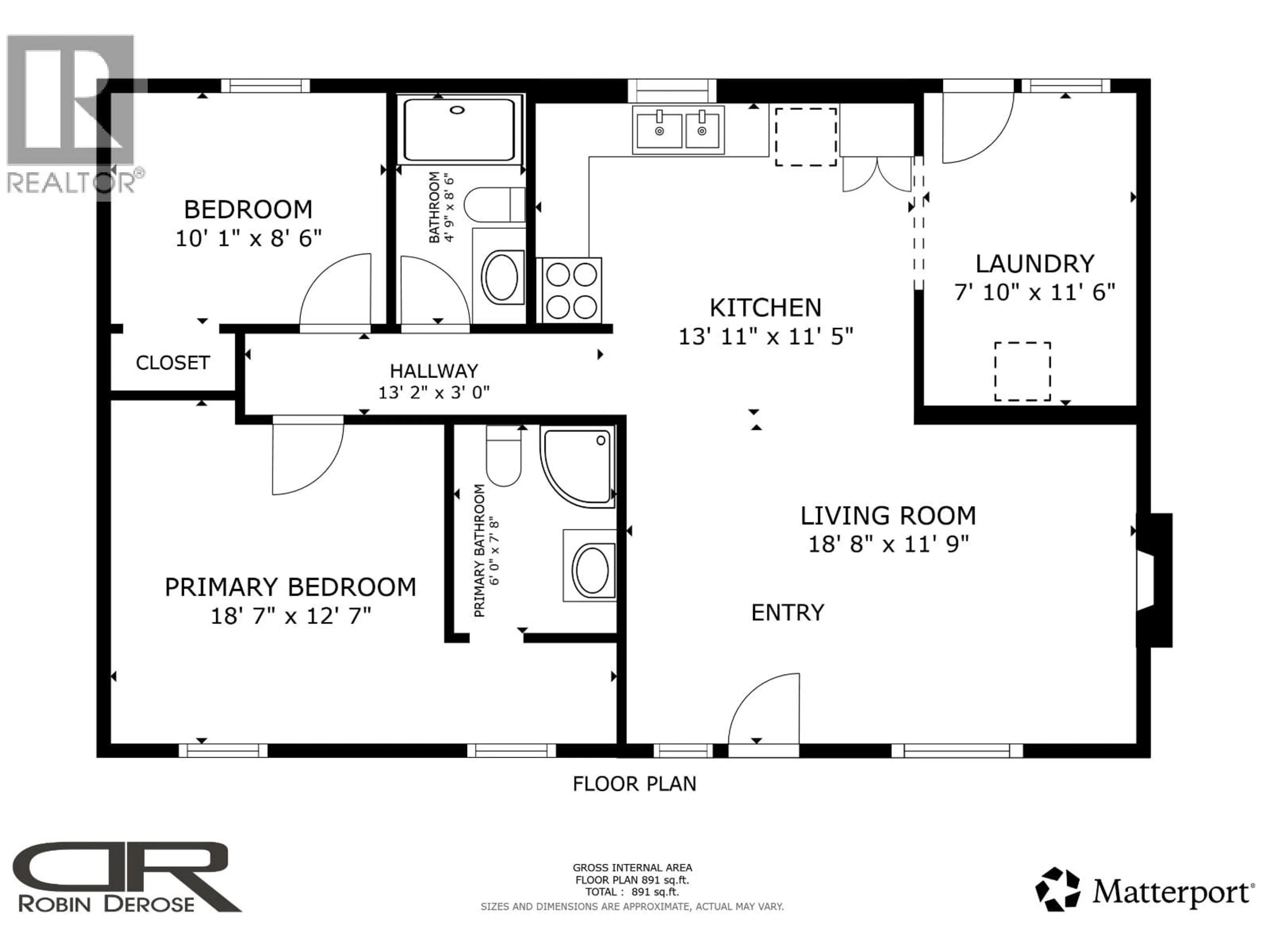 Floor plan for 8824 PINE ROAD, Fort St. John British Columbia V1J4M7