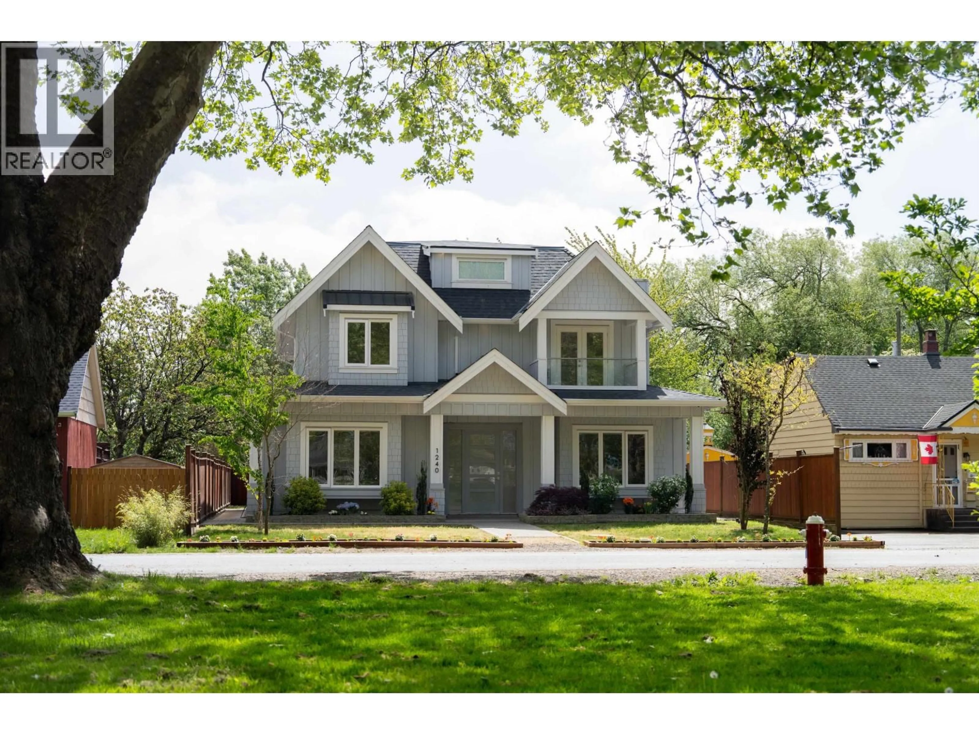 Home with brick exterior material, street for 1240 LANCASTER CRESCENT, Richmond British Columbia V7B1C5