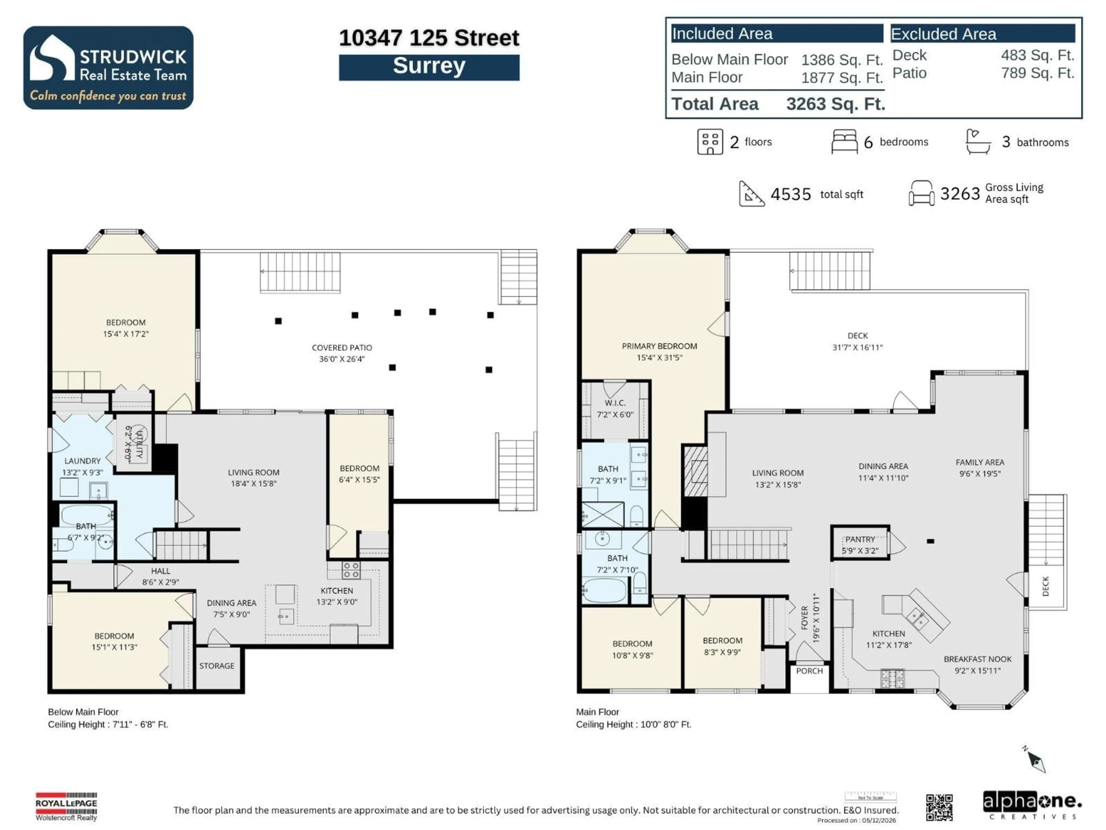Floor plan for 10347 125 STREET, Surrey British Columbia V3V4Y6