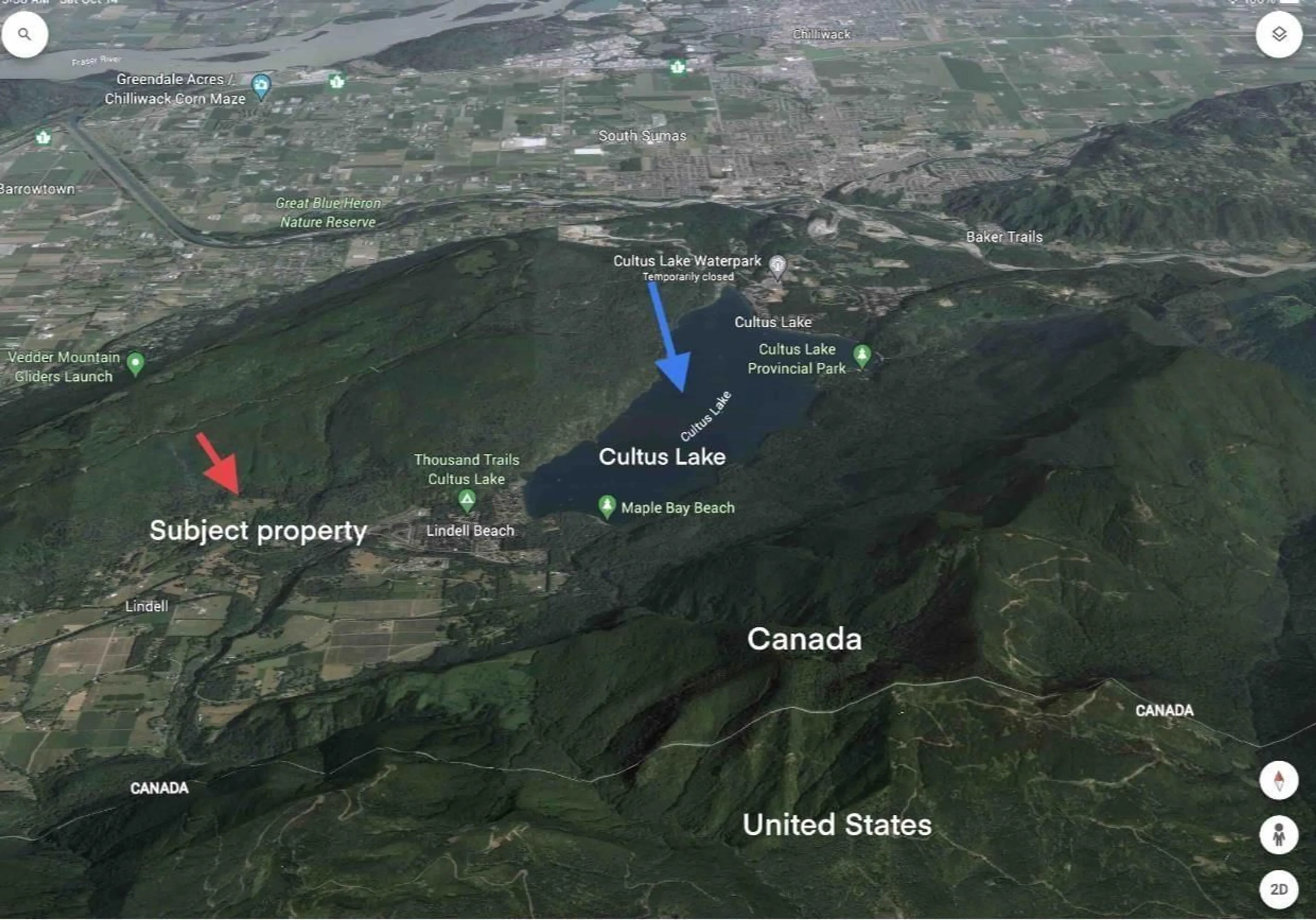 Picture of a map for 1615 ROBINSON ROAD, Columbia Valley British Columbia V2R4X7