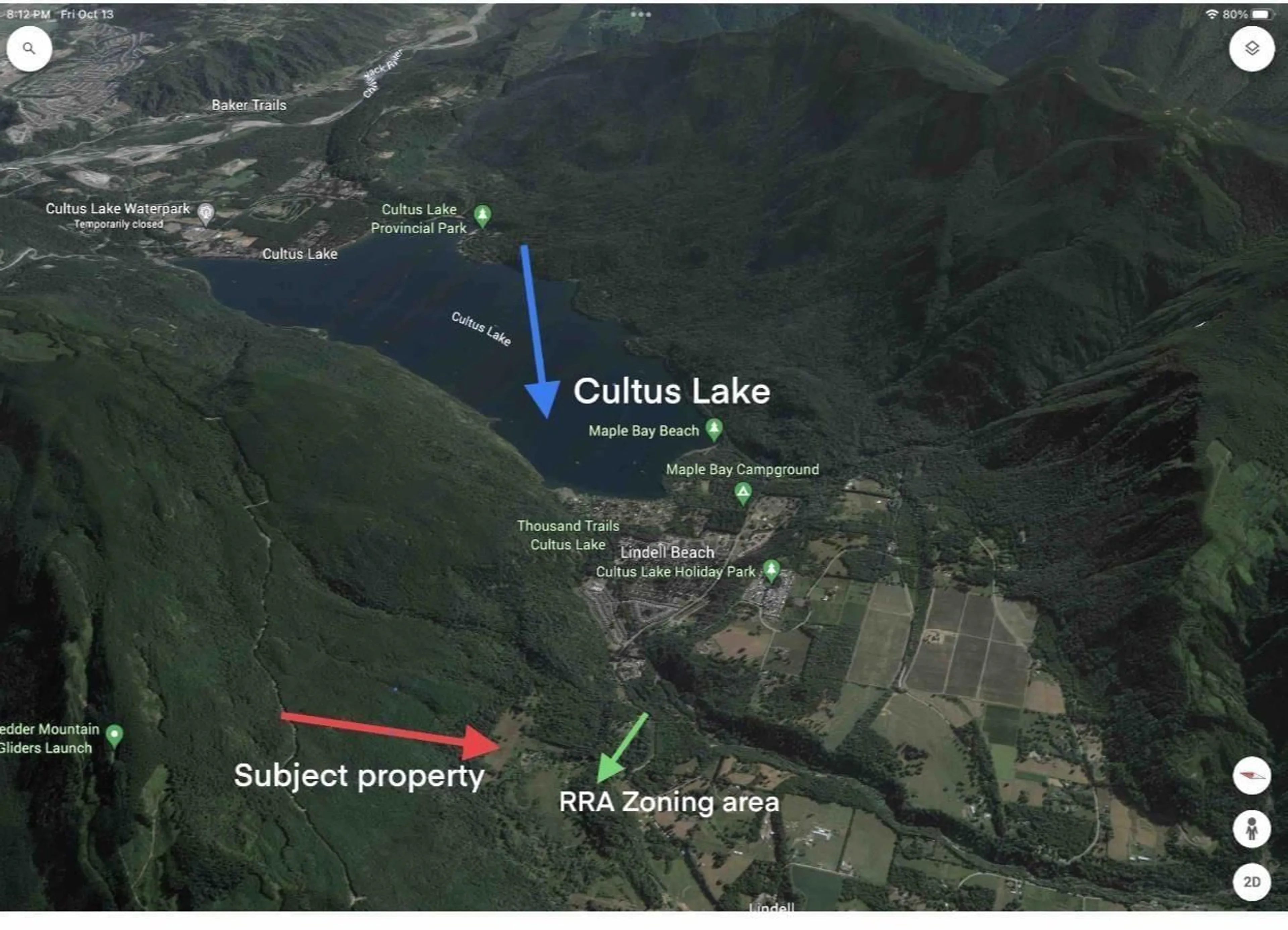 Picture of a map for 1615 ROBINSON ROAD, Columbia Valley British Columbia V2R4X7