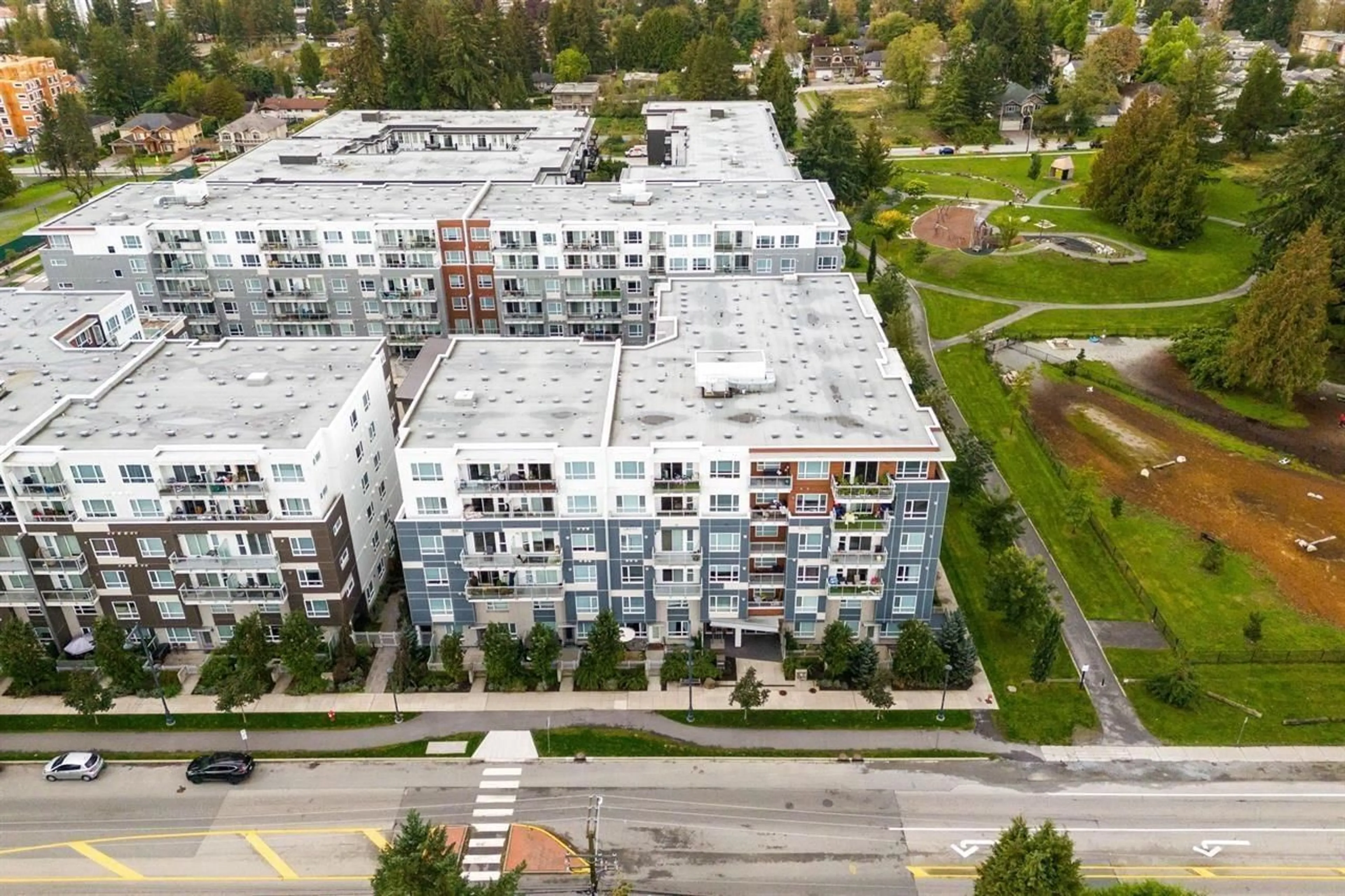 A pic from outside/outdoor area/front of a property/back of a property/a pic from drone, city buildings view from balcony for 111 - 10603 140 STREET, Surrey British Columbia V3T0M8