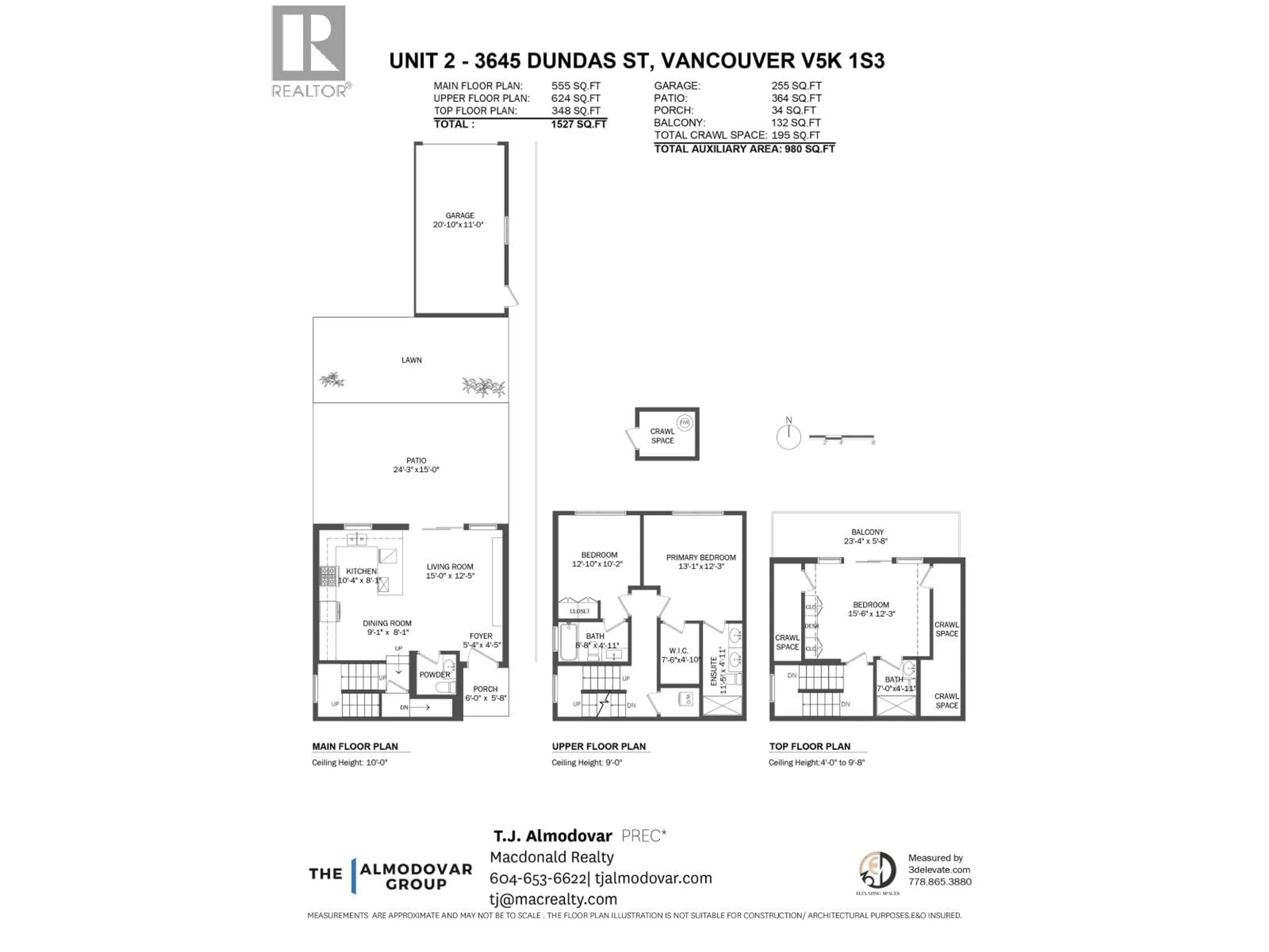 Floor plan for 2 - 3645 DUNDAS STREET, Vancouver British Columbia V5K1S3
