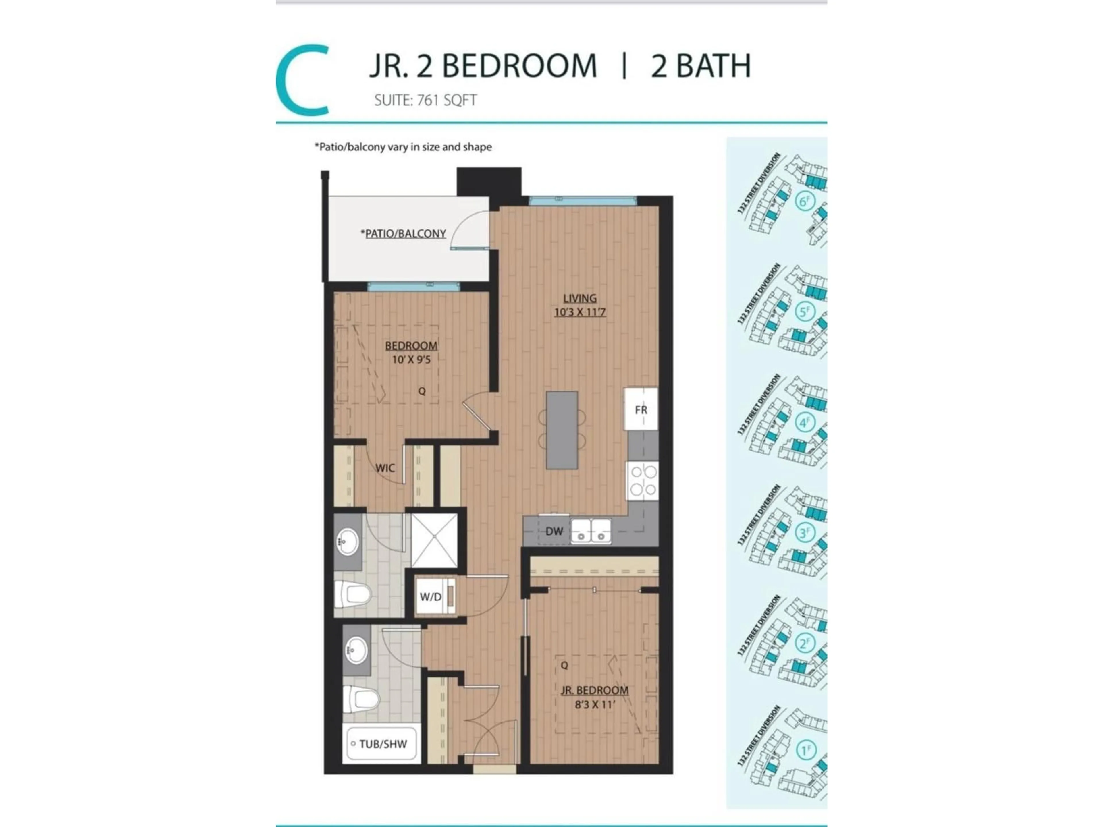 Floor plan for 405 - 11058 132 STREET, Surrey British Columbia V0V0V0