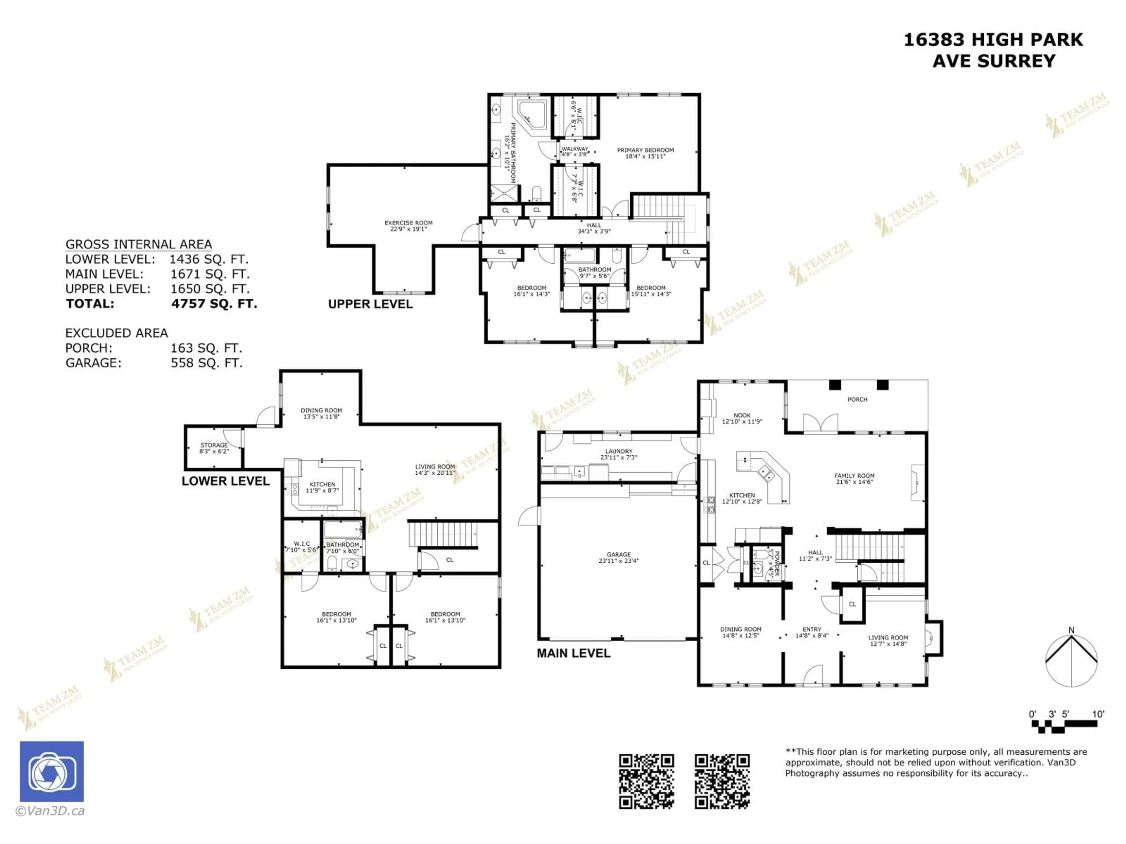 Floor plan for 16383 HIGH PARK AVENUE, Surrey British Columbia V3Z0M1