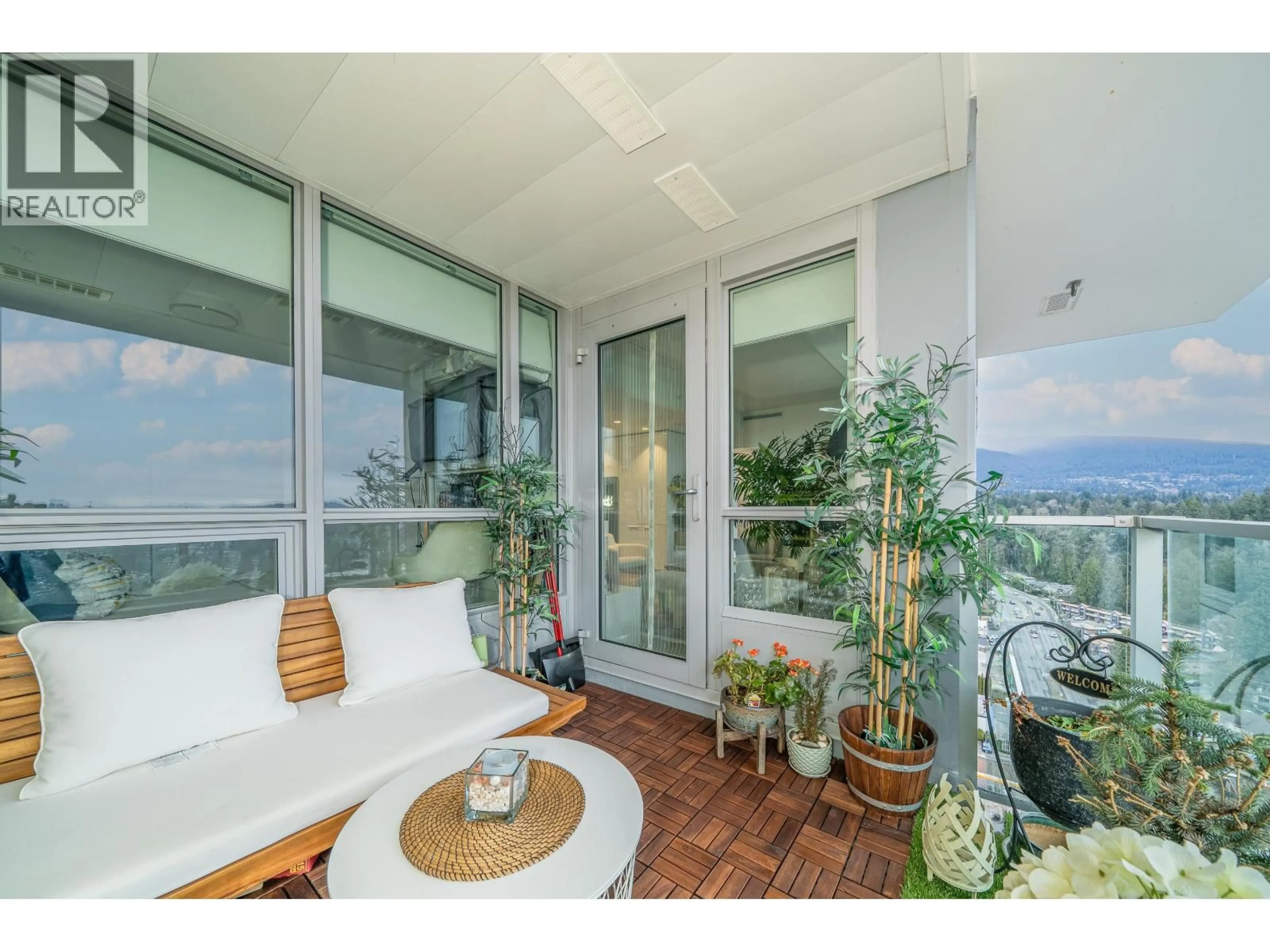 Balcony in the apartment, mountain view for 2102 - 1632 LIONS GATE LANE, North Vancouver British Columbia V7P0E2