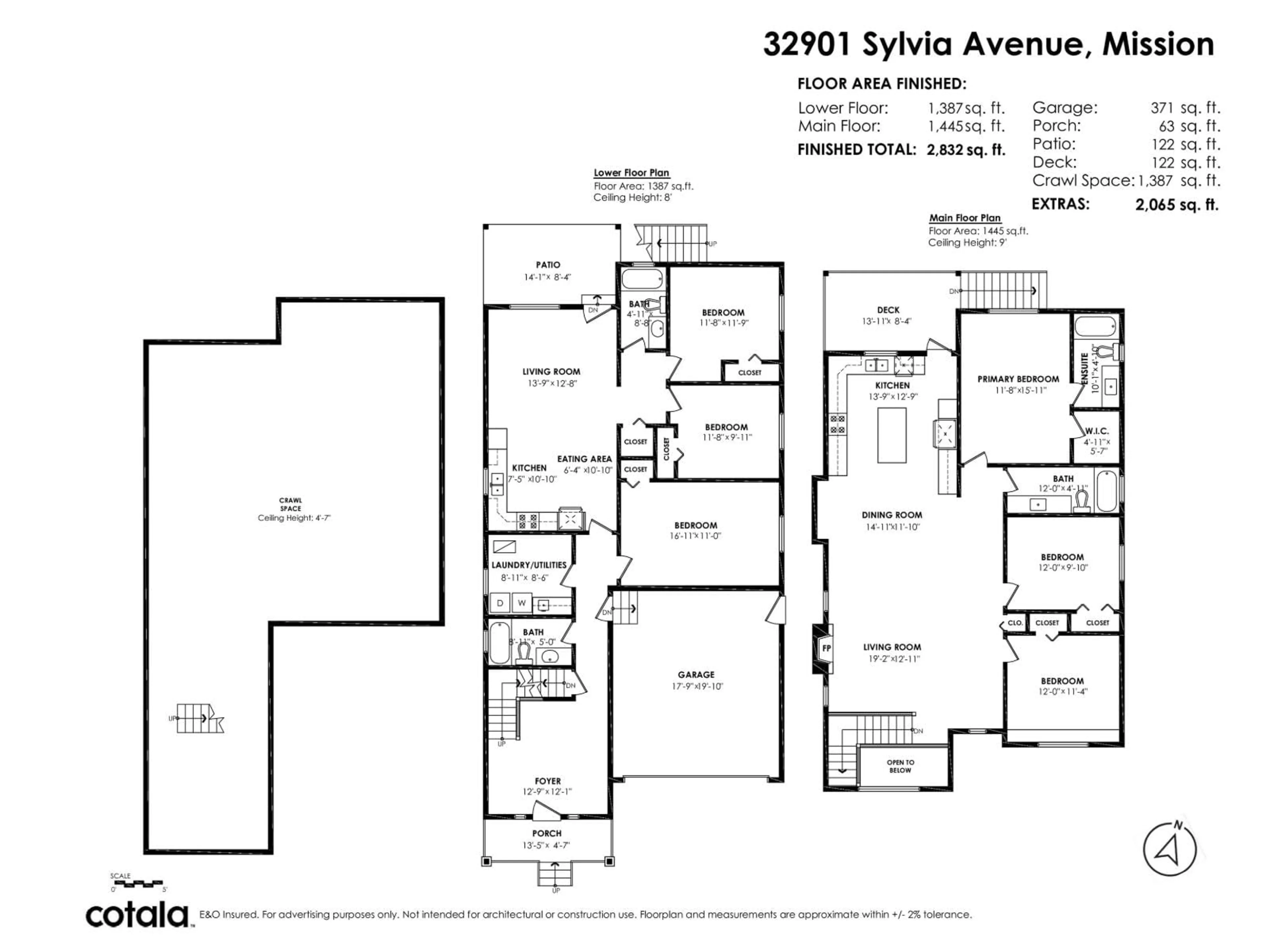Floor plan for 32901 SYLVIA AVENUE, Mission British Columbia V2V0C9