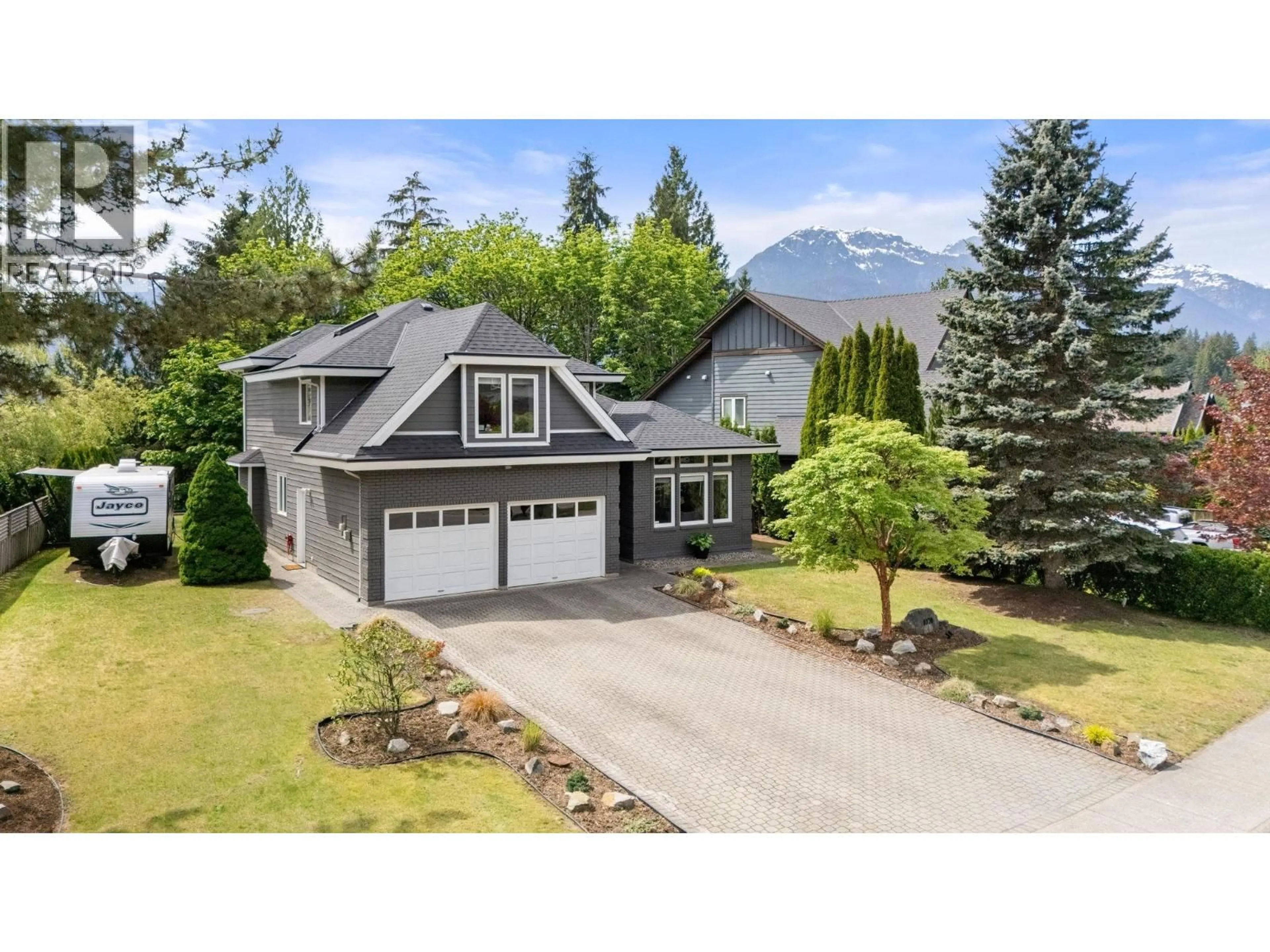 A pic from outside/outdoor area/front of a property/back of a property/a pic from drone, mountain view for 1070 GLACIER VIEW DRIVE, Squamish British Columbia V0N3G0