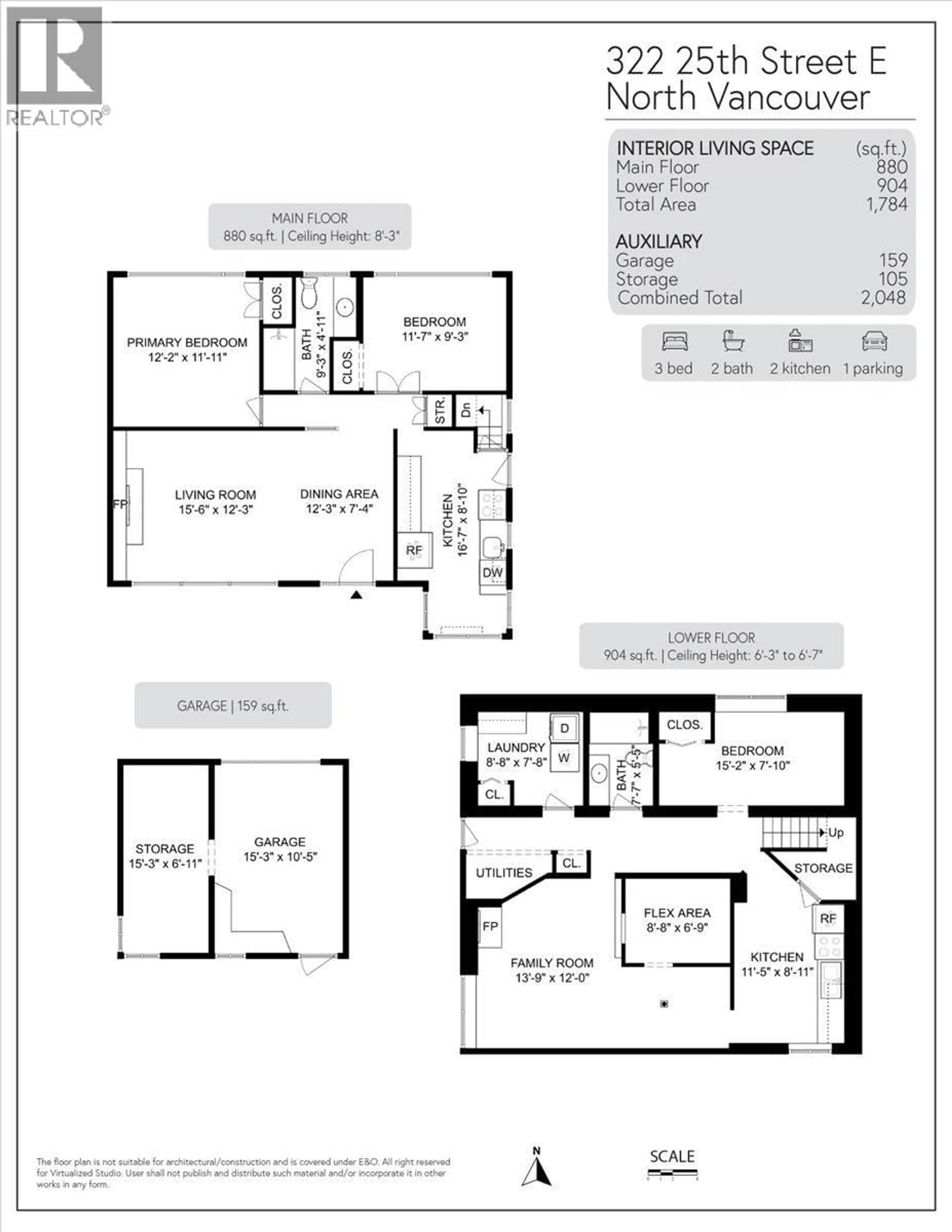 Floor plan for 322 25TH STREET, North Vancouver British Columbia V7N1A3