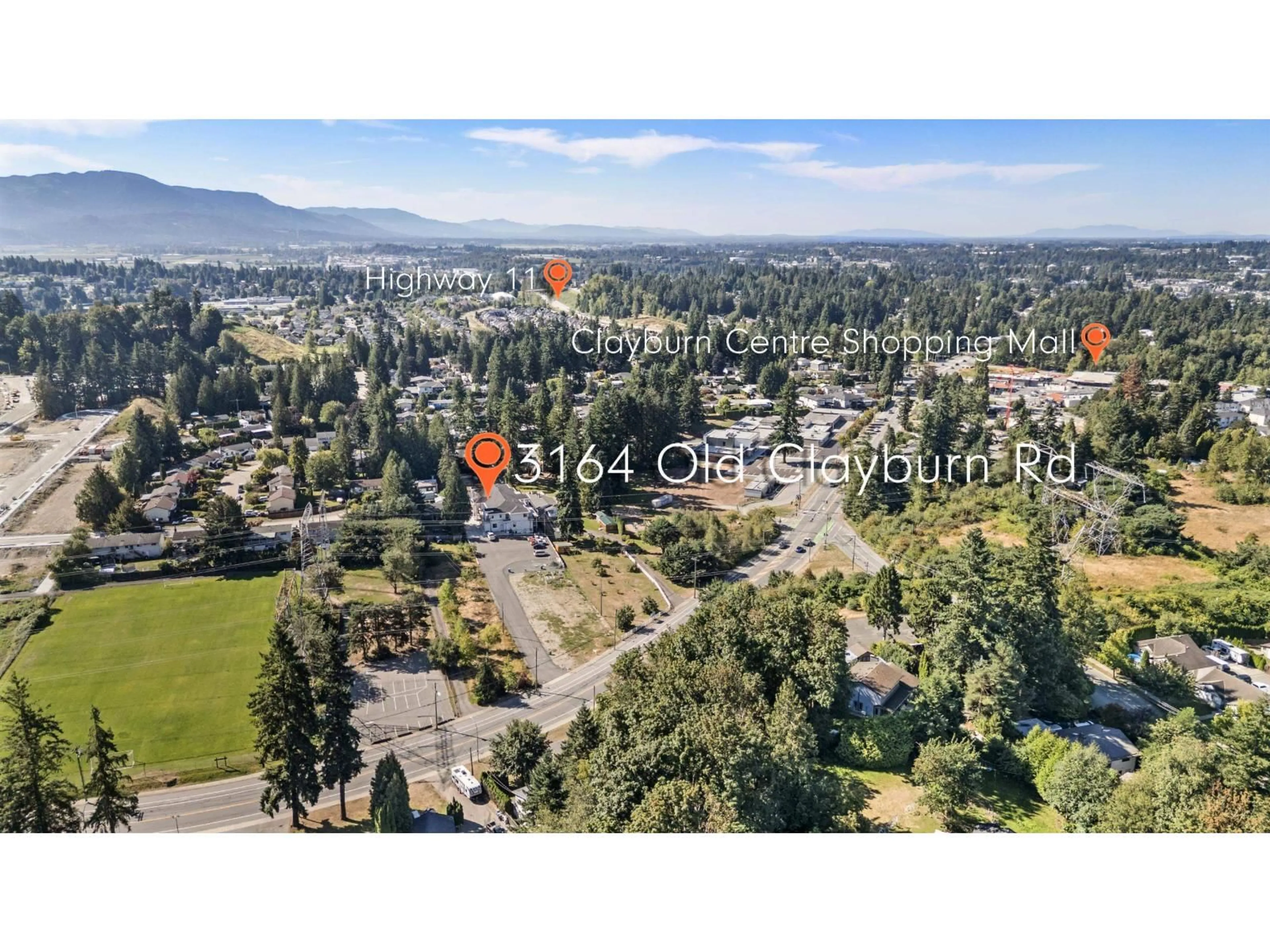 A pic from outside/outdoor area/front of a property/back of a property/a pic from drone, unknown for 3164 OLD CLAYBURN ROAD, Abbotsford British Columbia V2S4H3