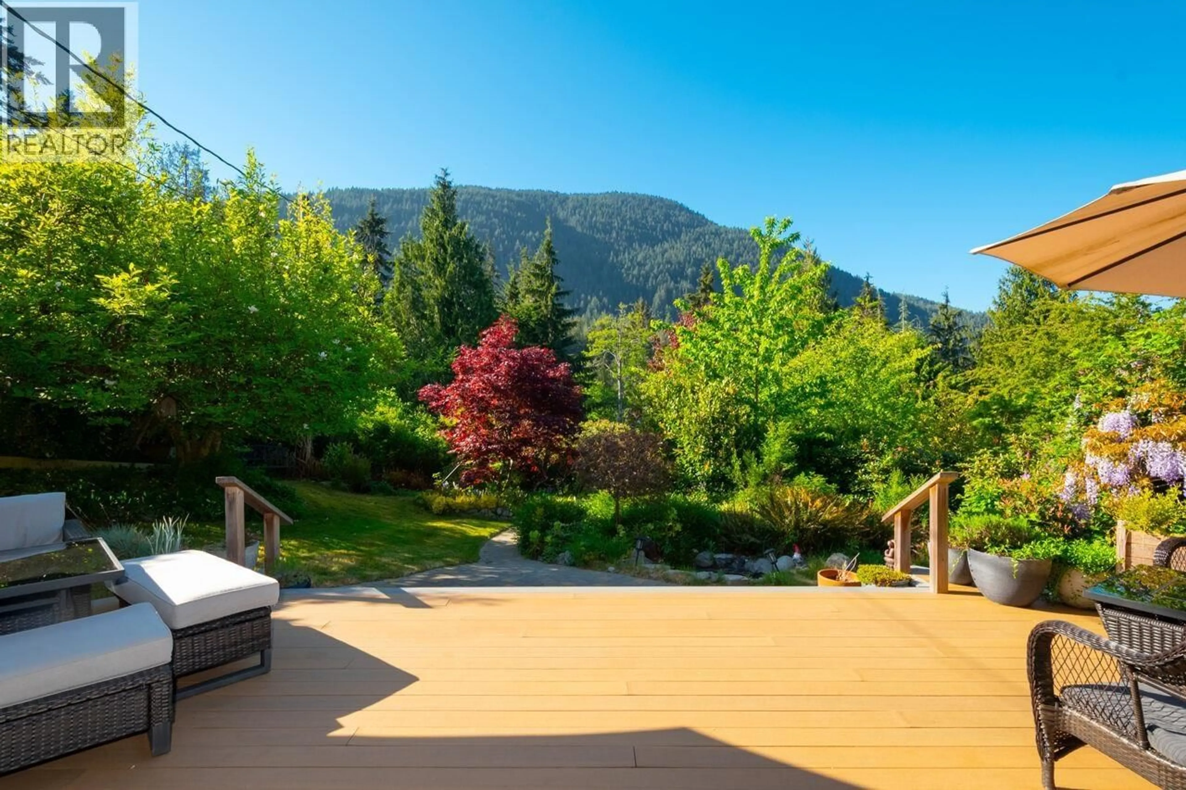 Patio, mountain view for 1177 ADAMS ROAD, Bowen Island British Columbia V0N1G2