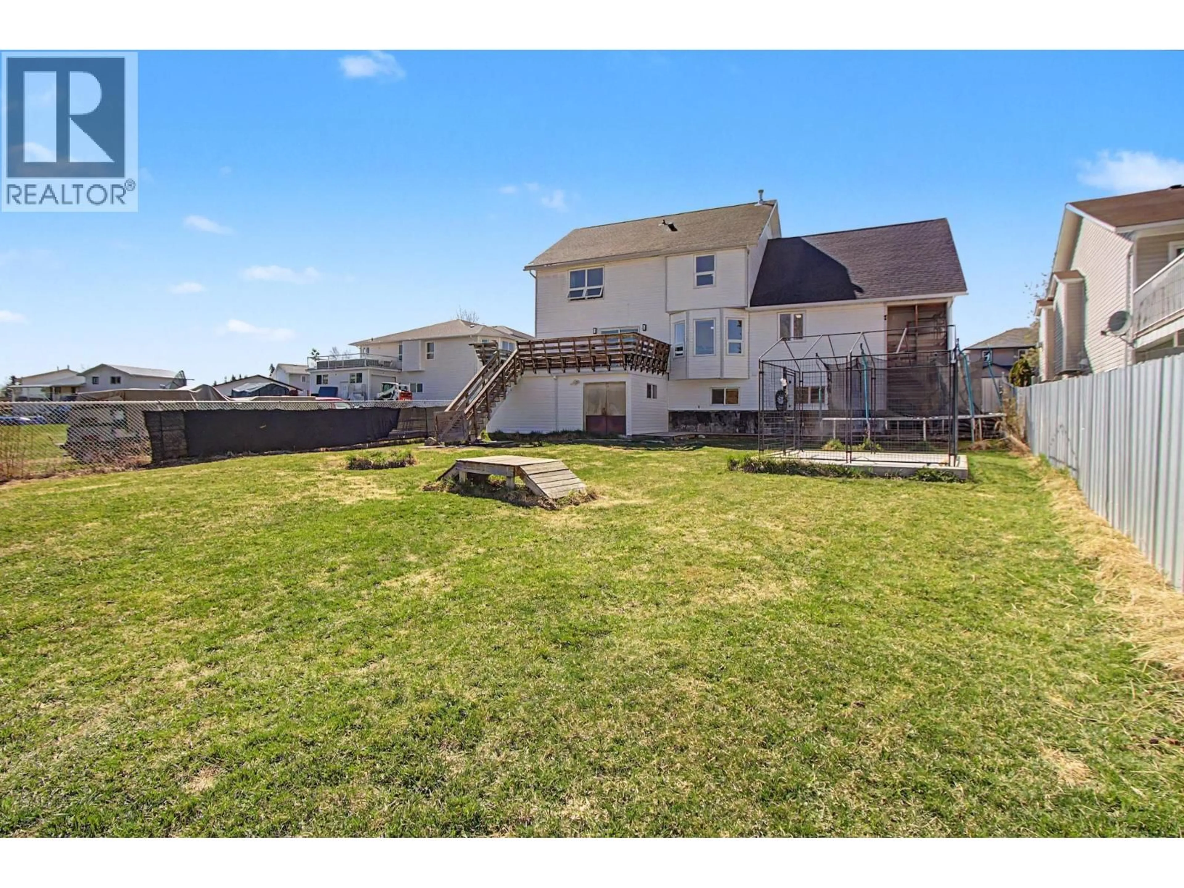 A pic from outside/outdoor area/front of a property/back of a property/a pic from drone, water/lake/river/ocean view for 5958 KOVACHICH DRIVE, Prince George British Columbia V2N6S9