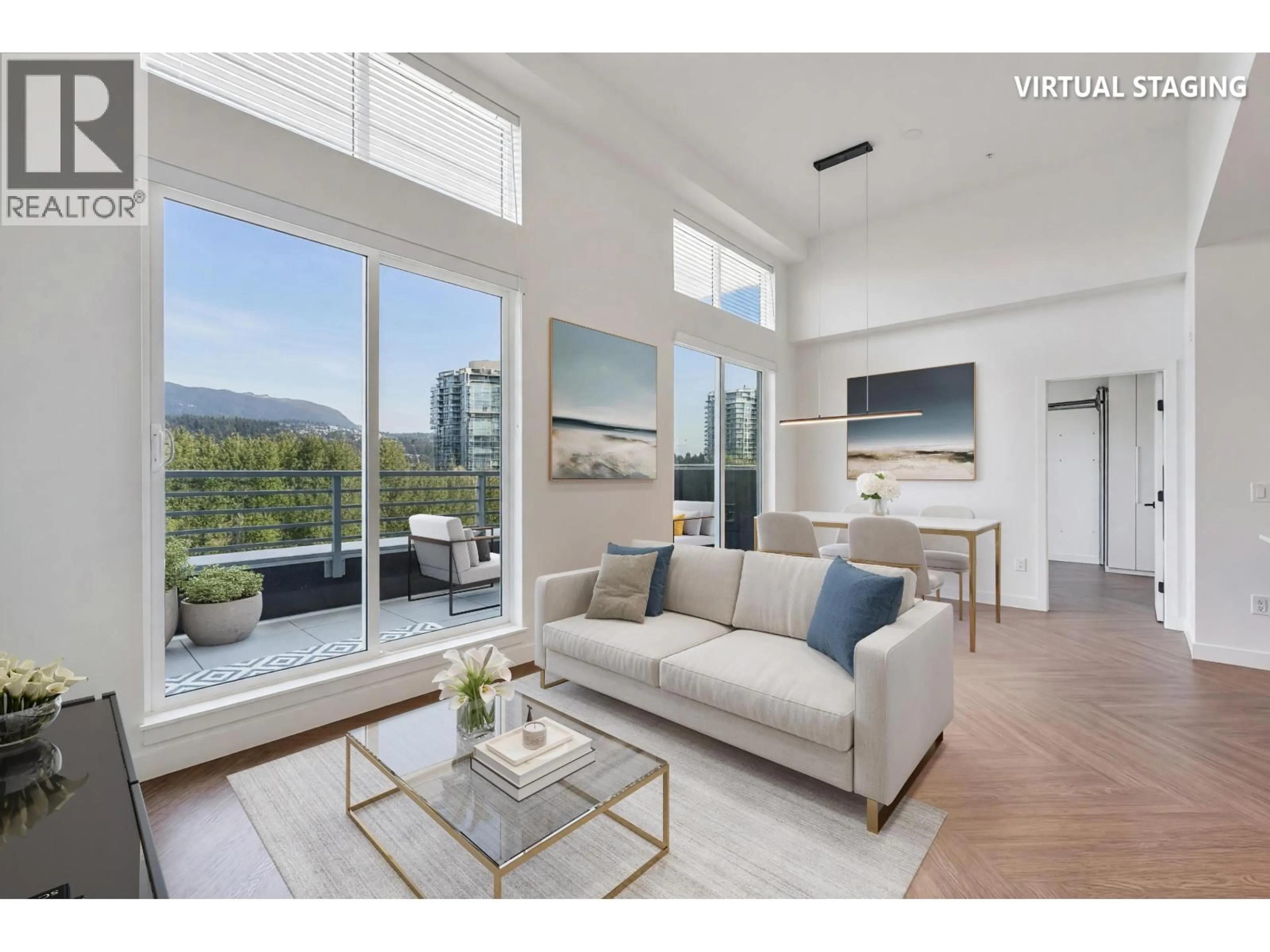 Living room with furniture, unknown for 608 - 3229 ST JOHNS STREET, Port Moody British Columbia V3H0M4