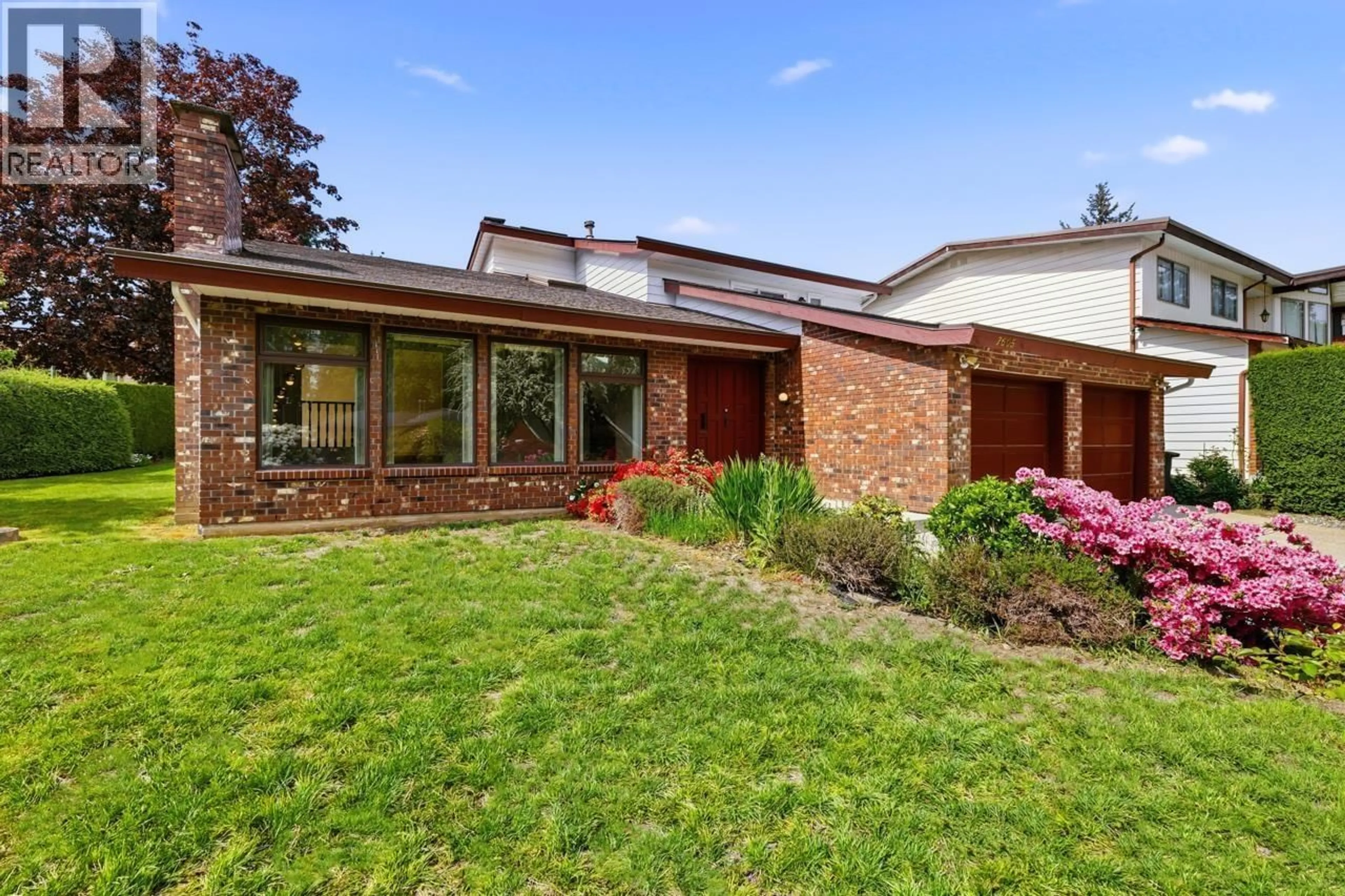 Home with brick exterior material, unknown for 7605 LAWRENCE DRIVE, Burnaby British Columbia V5A3M6