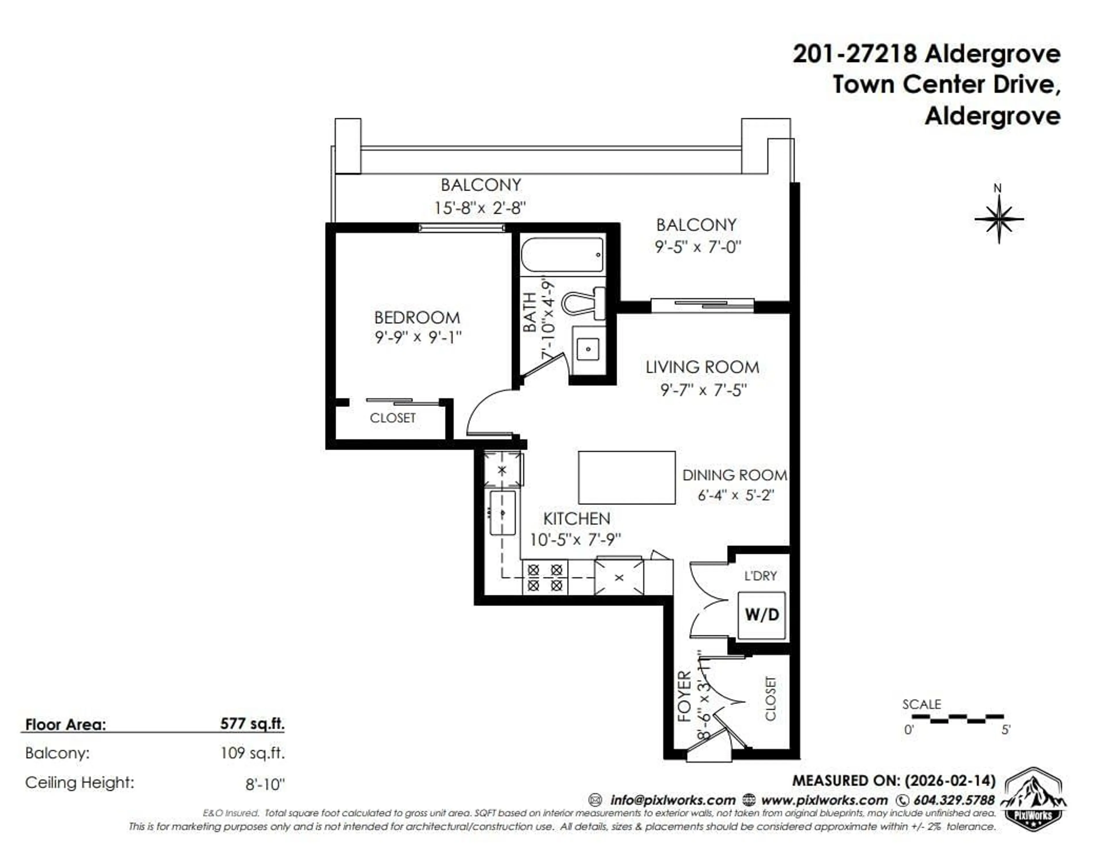 Floor plan for 201 - 27218 ALDERGROVE TOWN CENTRE DRIVE, Langley British Columbia V4W0E2