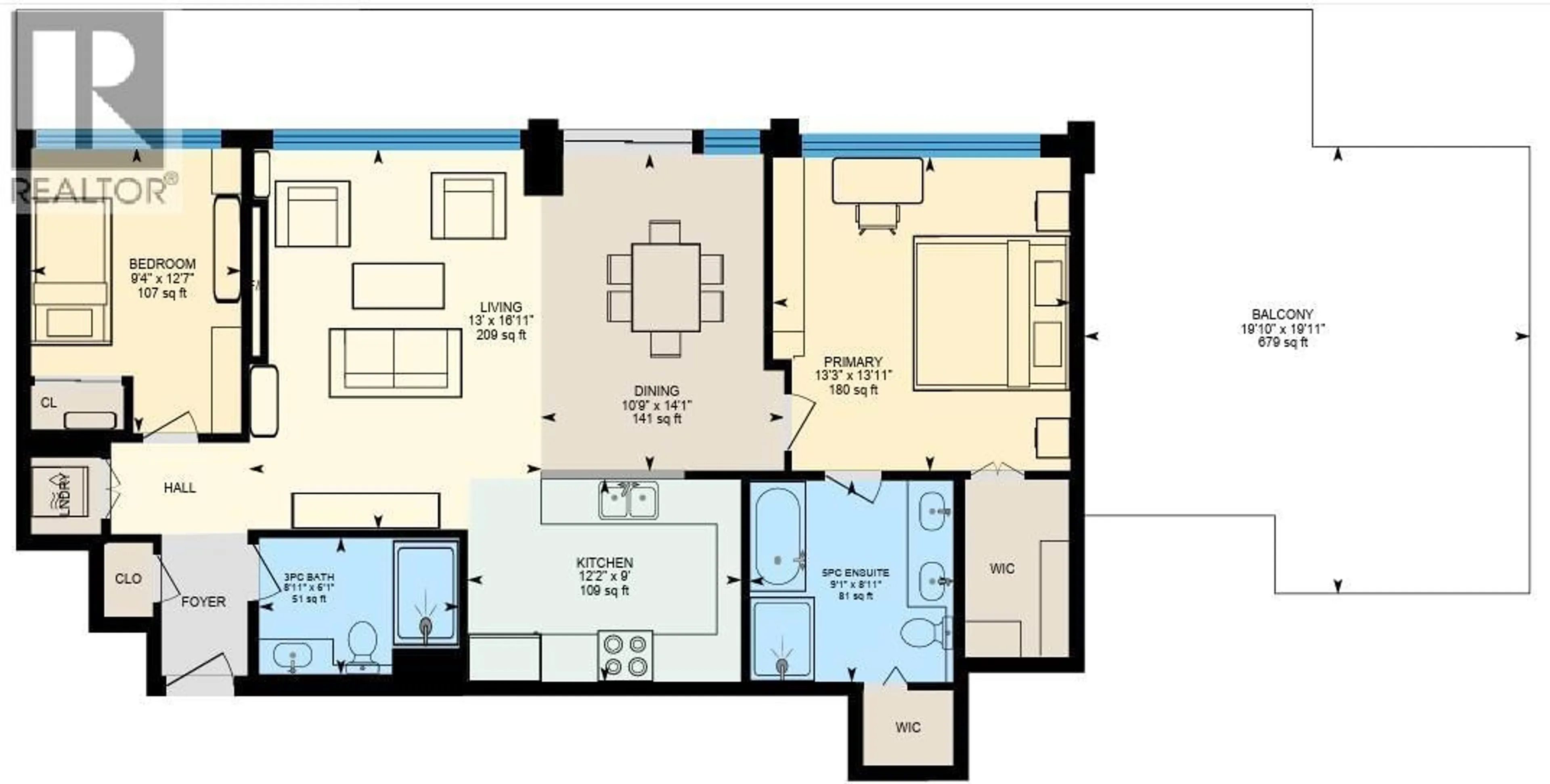 Floor plan for 3101 - 3102 WINDSOR GATE, Coquitlam British Columbia V3B0J3