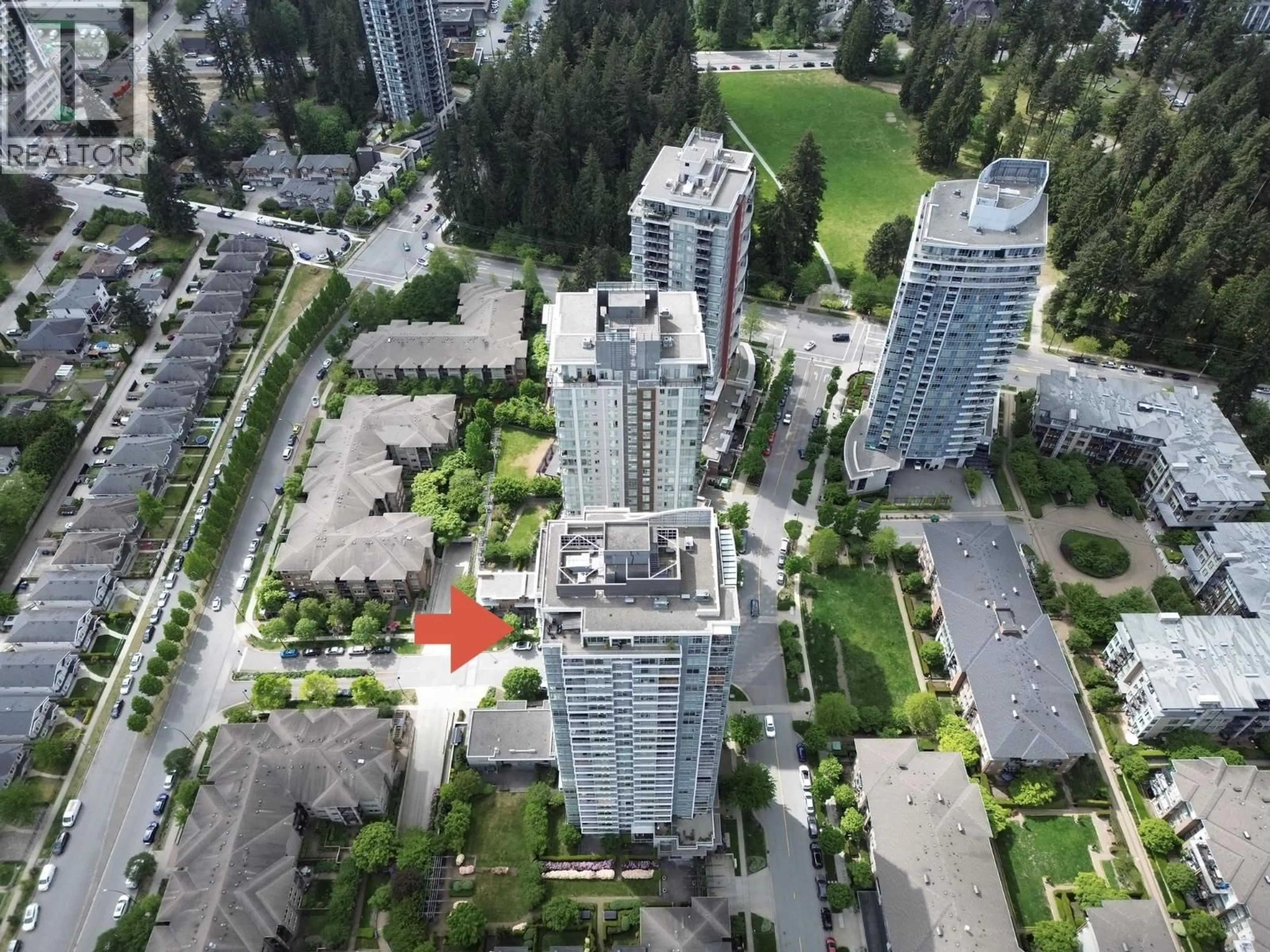 A pic from outside/outdoor area/front of a property/back of a property/a pic from drone, city buildings view from balcony for 3101 - 3102 WINDSOR GATE, Coquitlam British Columbia V3B0J3