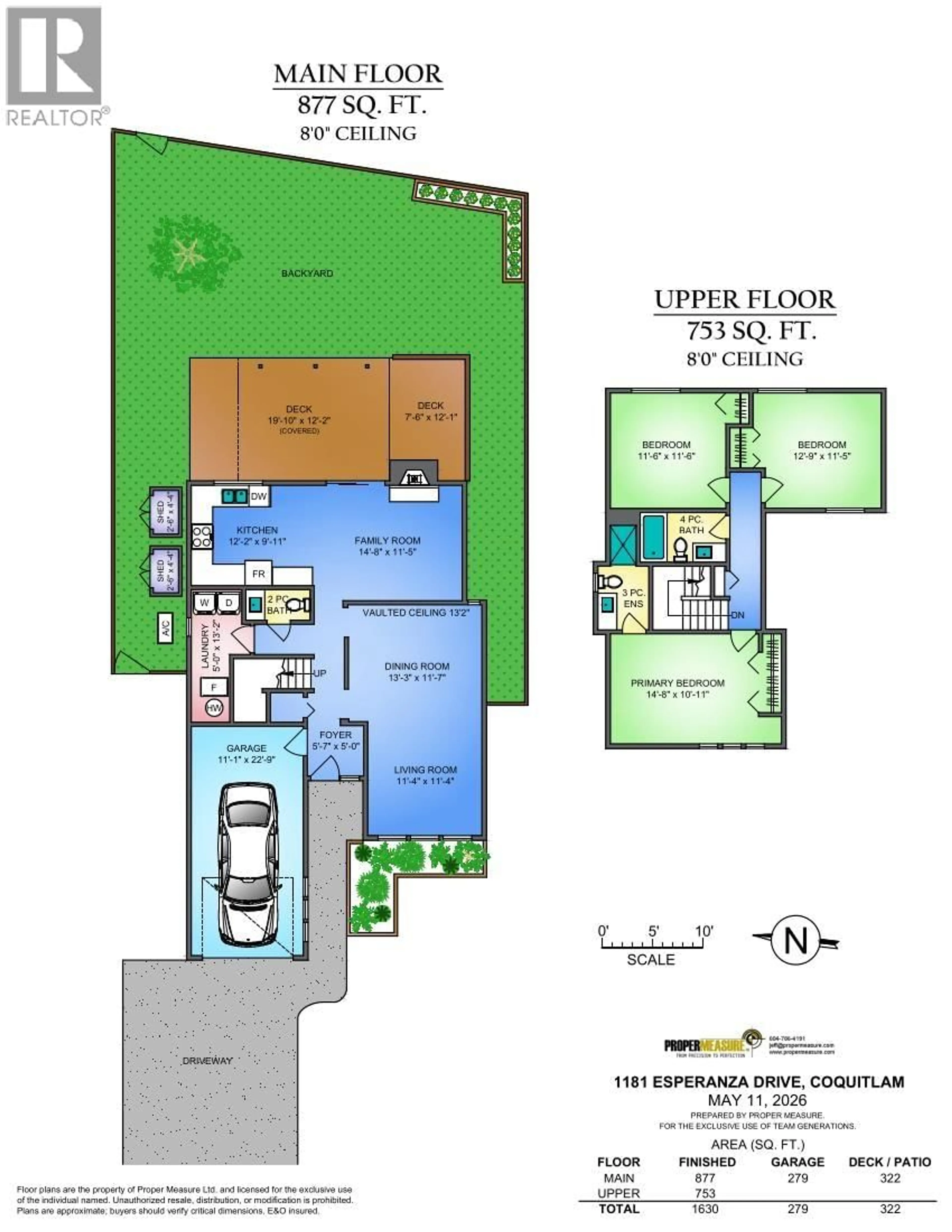 Floor plan for 1181 ESPERANZA DRIVE, Coquitlam British Columbia V3B6A6