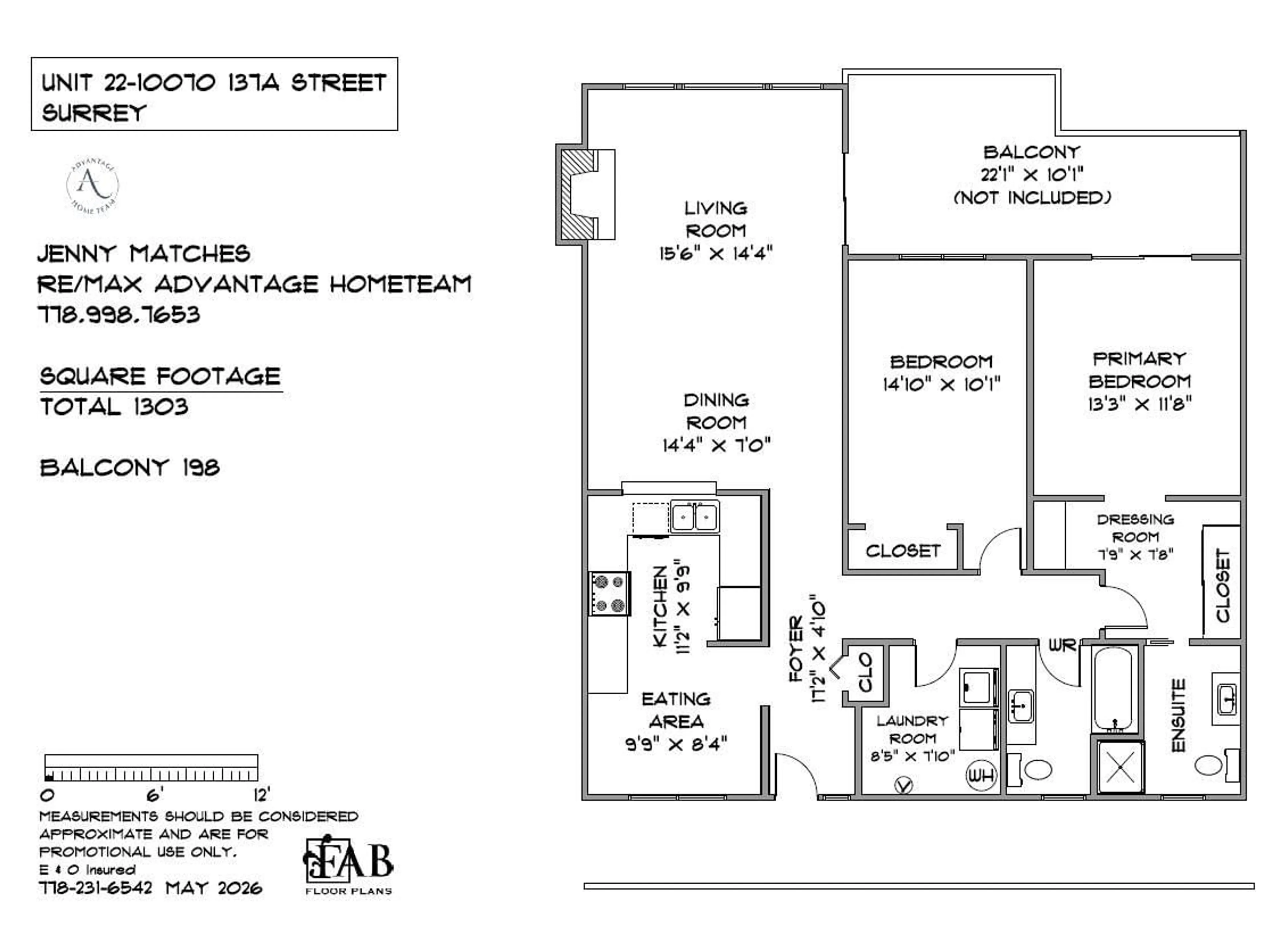 Floor plan for 22 - 10070 137A STREET, Surrey British Columbia V3T5M6