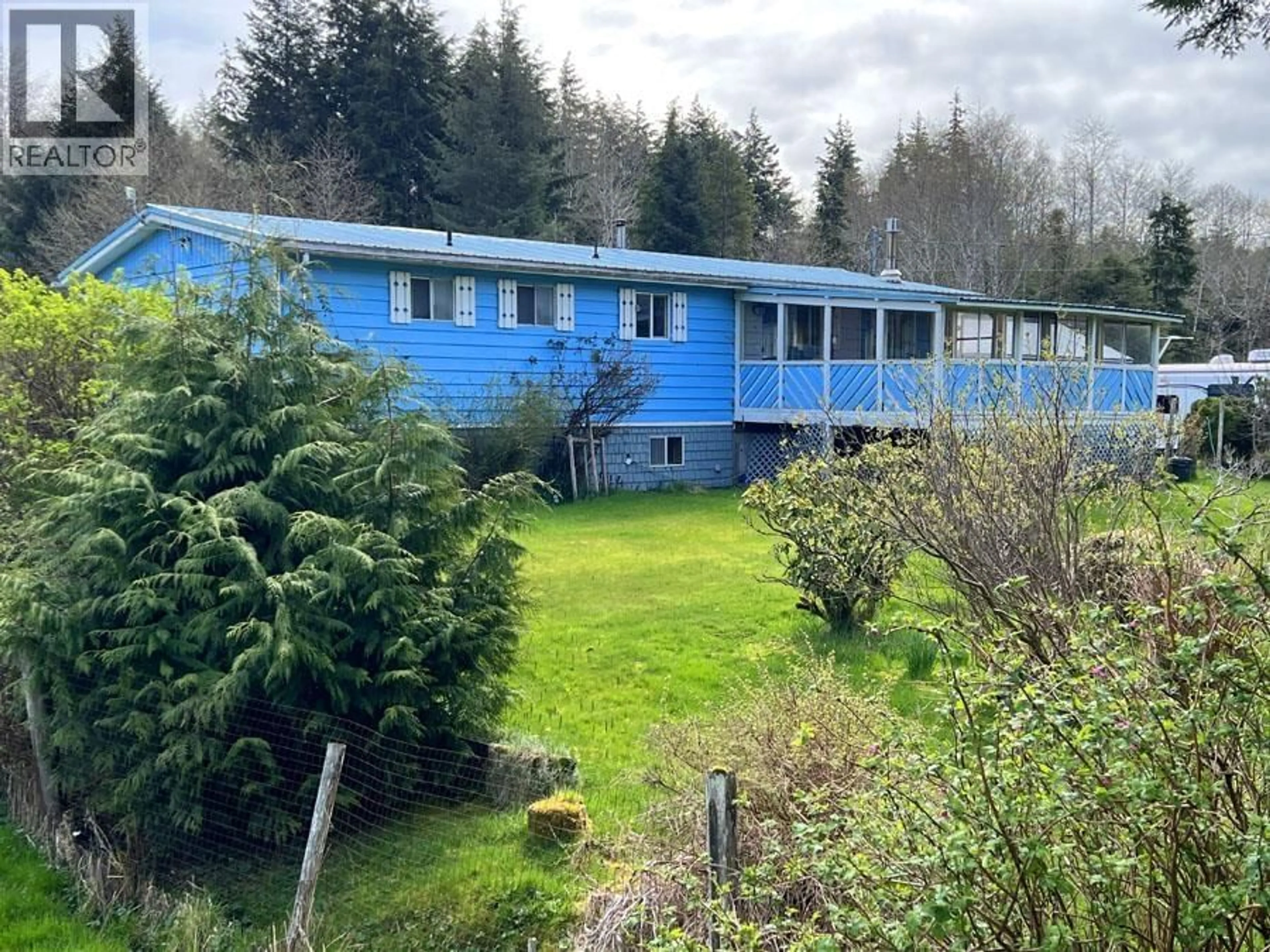 A pic from outside/outdoor area/front of a property/back of a property/a pic from drone, building for 2 FROESE SUBDIVISION ROAD, Port Clements British Columbia V0T1R0