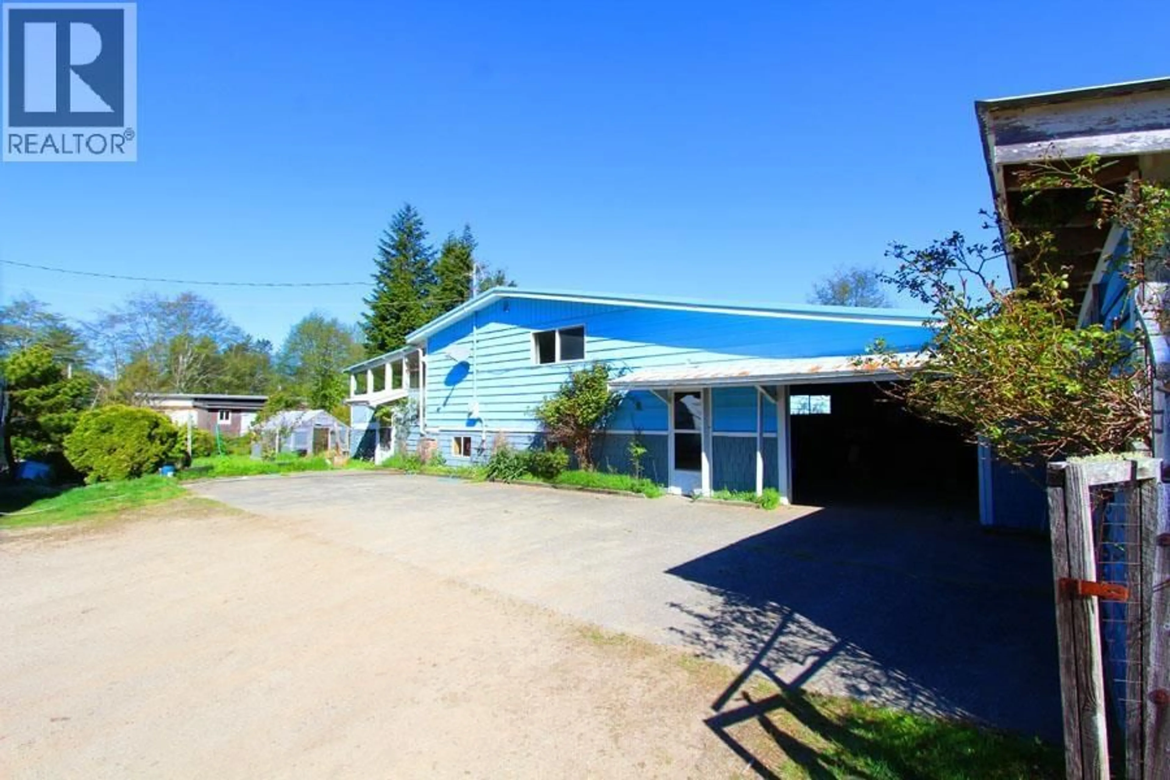 A pic from outside/outdoor area/front of a property/back of a property/a pic from drone, building for 2 FROESE SUBDIVISION ROAD, Port Clements British Columbia V0T1R0