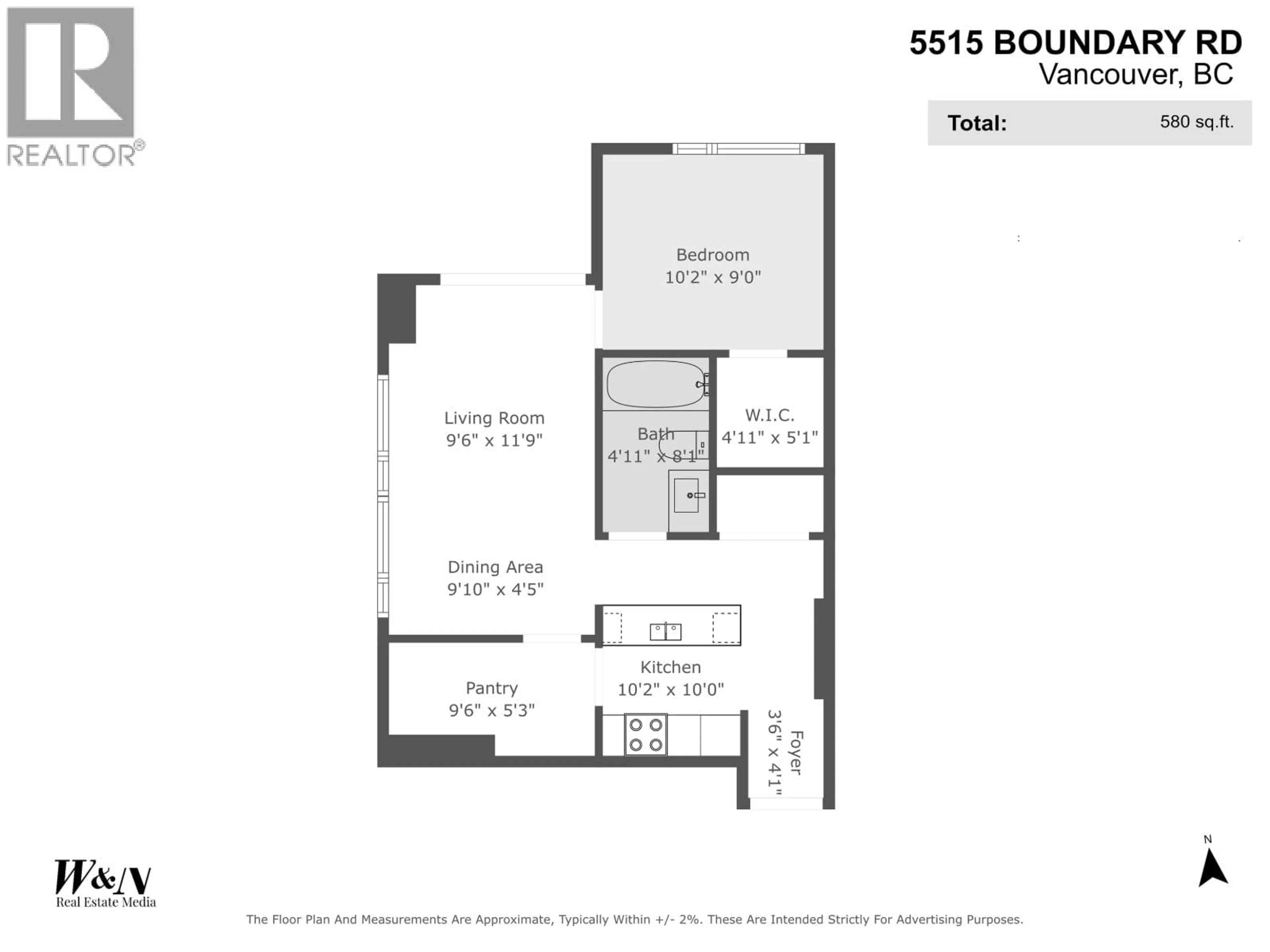 Floor plan for 5515 BOUNDARY ROAD, Vancouver British Columbia V5R0E3