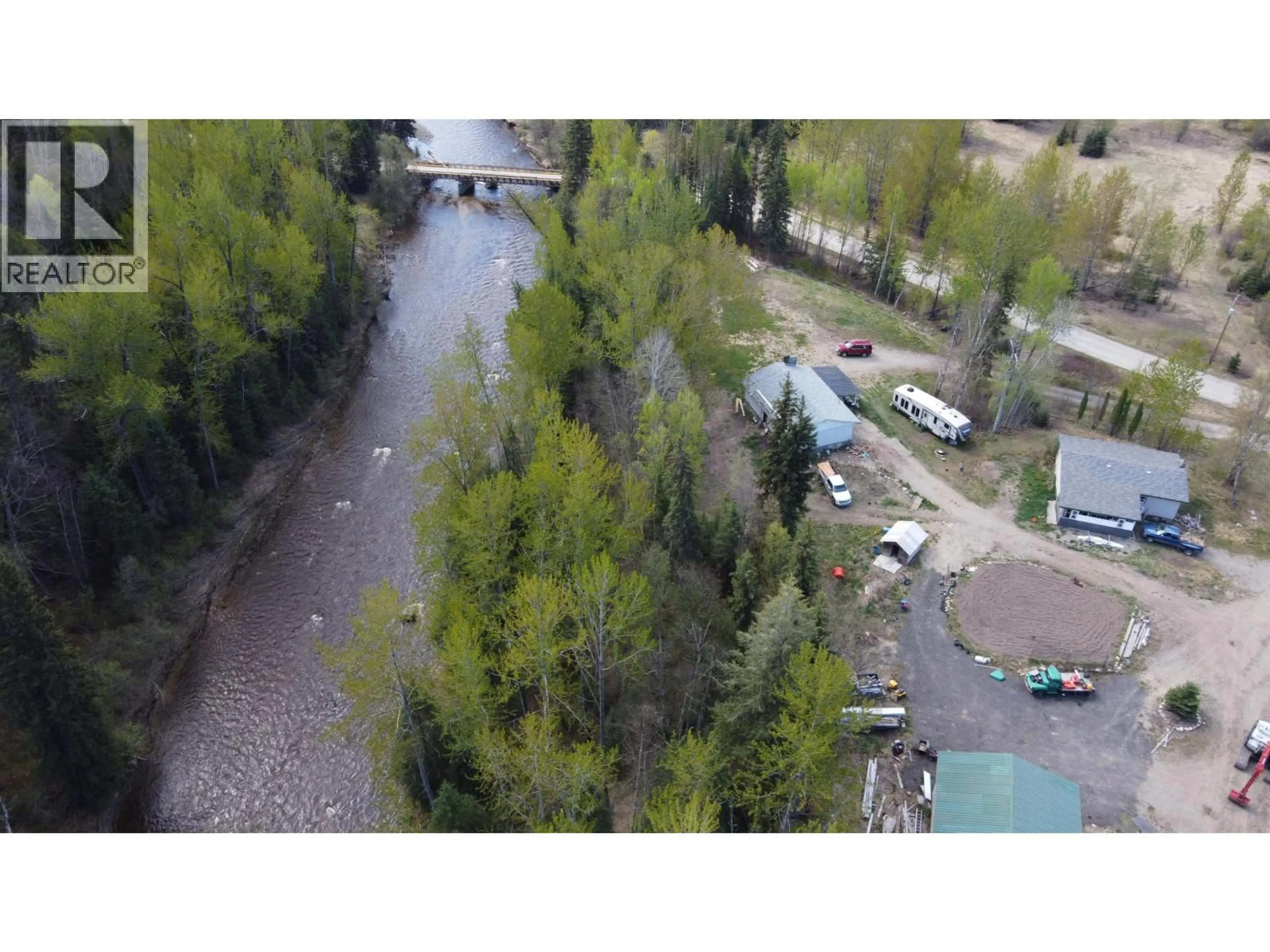 A pic from outside/outdoor area/front of a property/back of a property/a pic from drone, unknown for 10860 LAKE CREEK ROAD, Hixon British Columbia V0K1S0