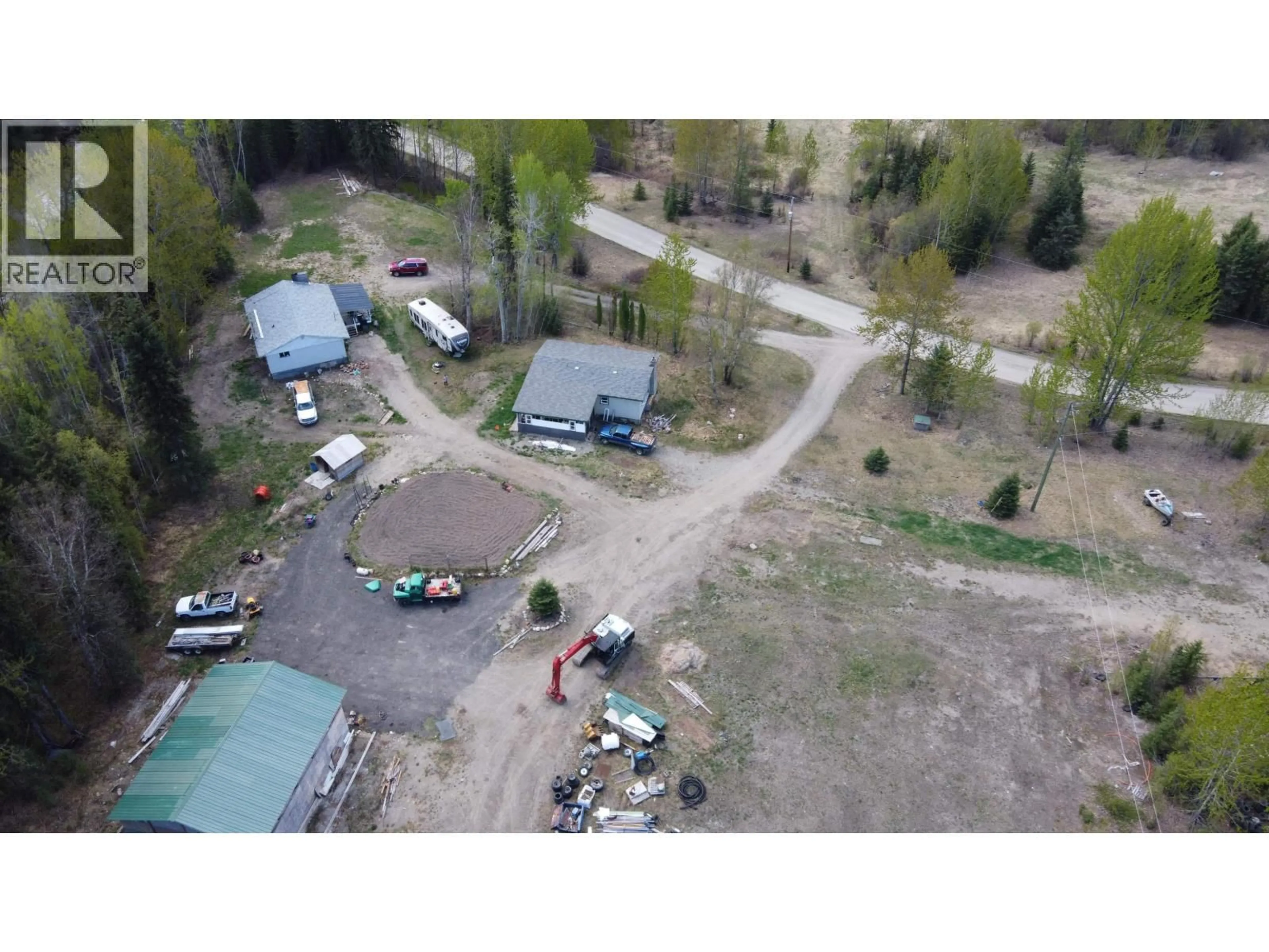 A pic from outside/outdoor area/front of a property/back of a property/a pic from drone, unknown for 10860 LAKE CREEK ROAD, Hixon British Columbia V0K1S0