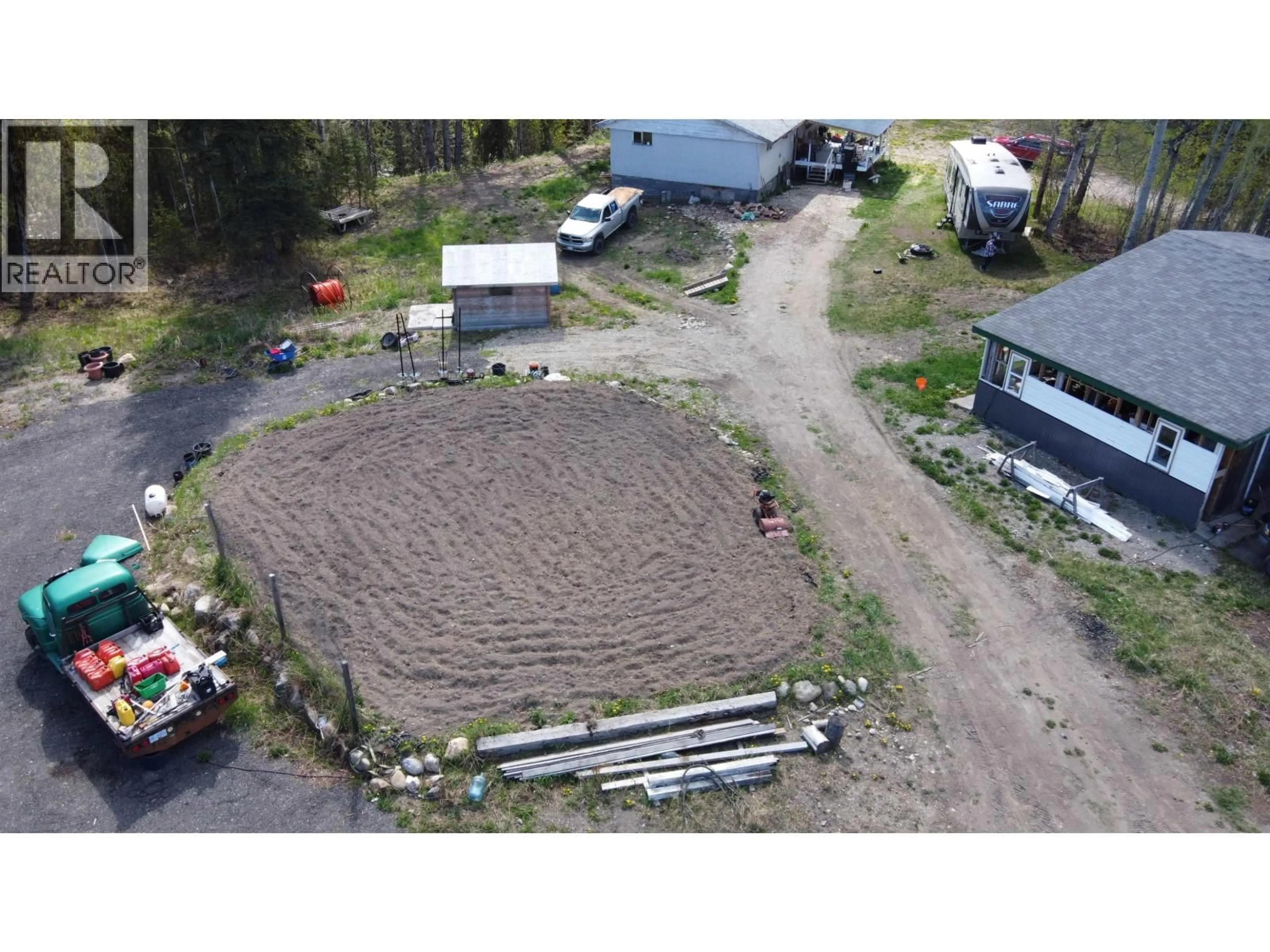 A pic from outside/outdoor area/front of a property/back of a property/a pic from drone, building for 10860 LAKE CREEK ROAD, Hixon British Columbia V0K1S0