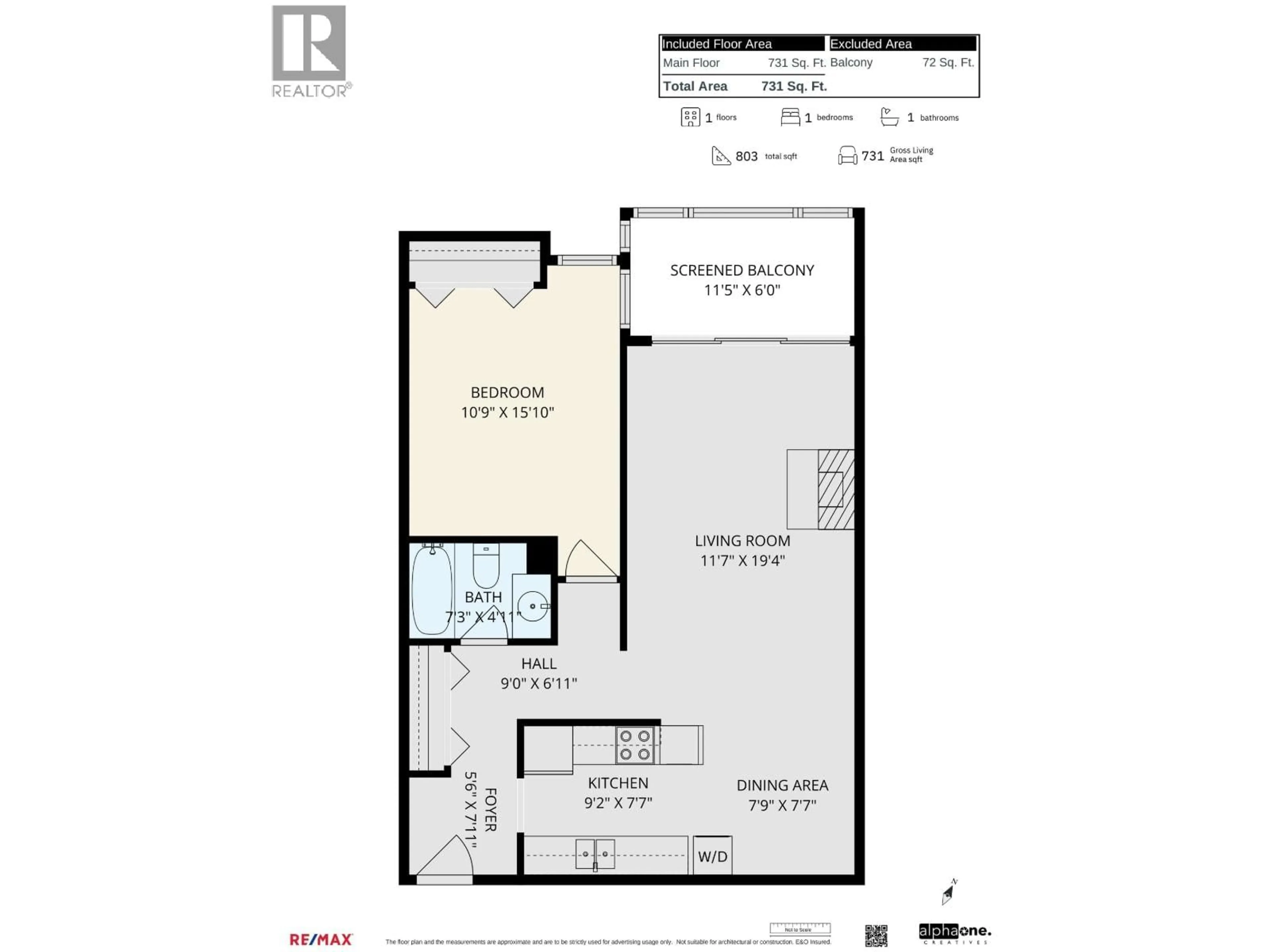 Floor plan for 311 - 1420 8TH AVENUE, Vancouver British Columbia V5N1T4